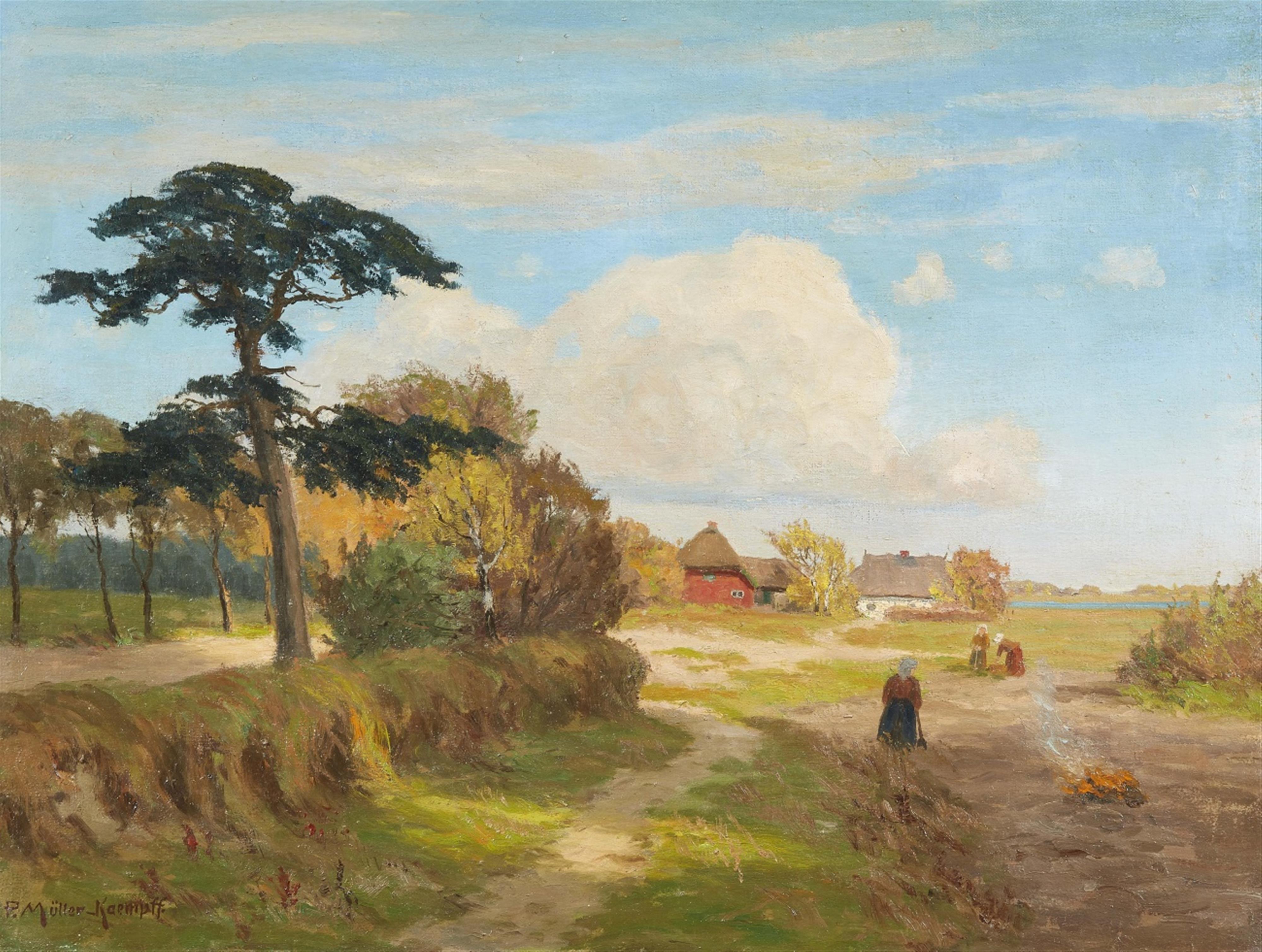 Paul Müller-Kaempff - Landscape with Peasant Women at Work - image-1