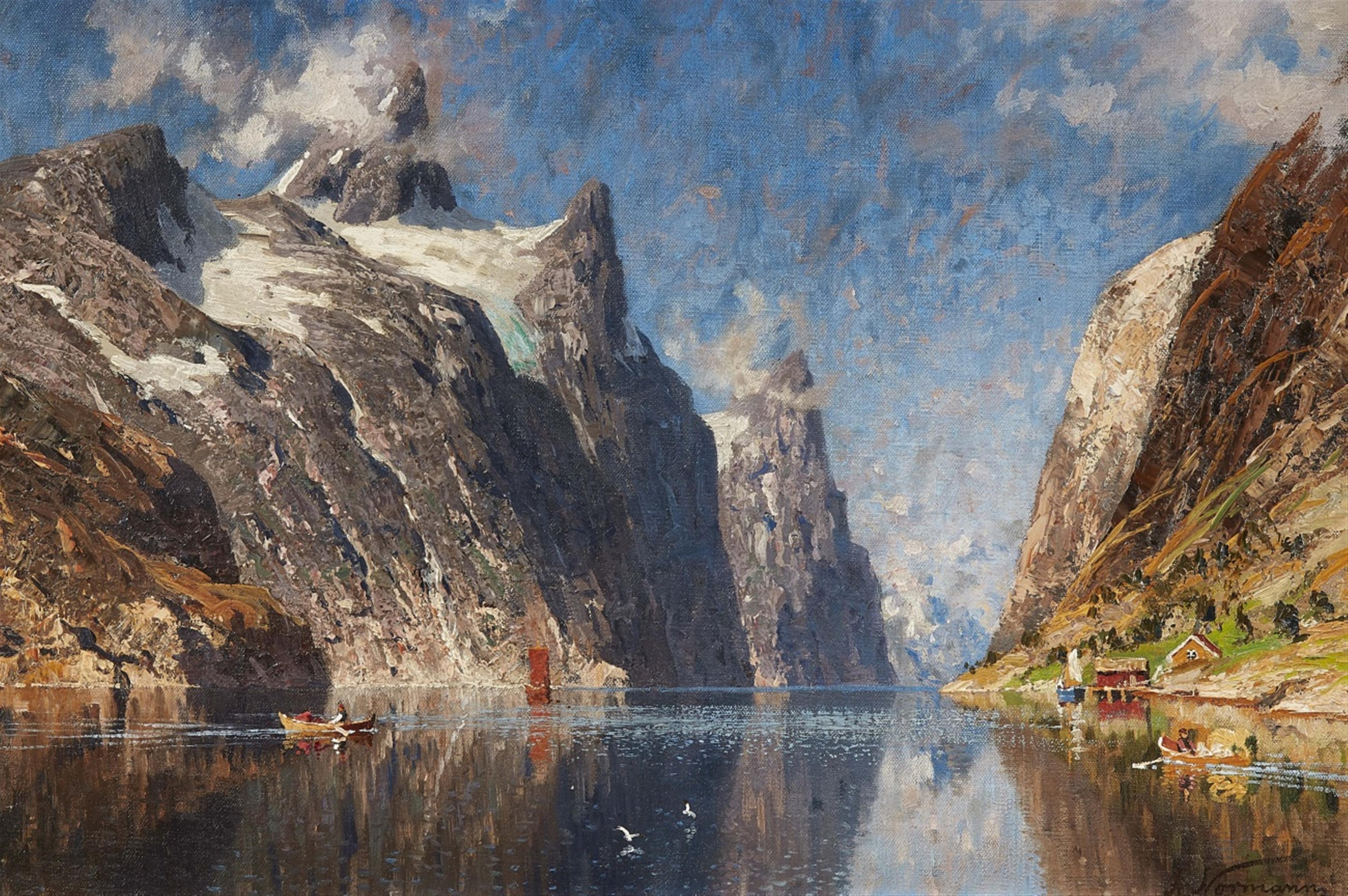 Adelsteen Normann - Norwegische Fjordlandschaft - image-1