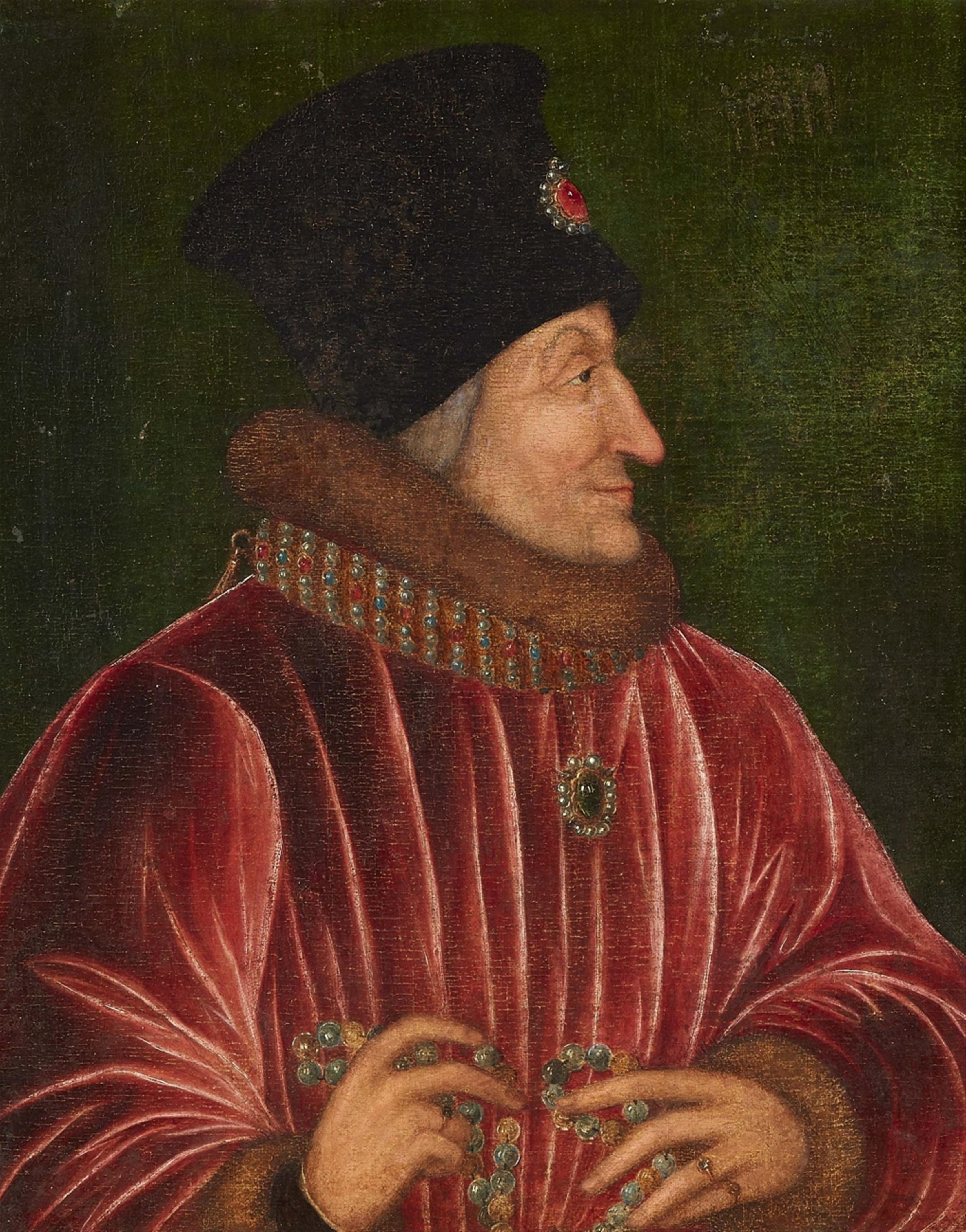 Wohl Französischer Meister des 16. Jahrhunderts - Bildnis eines Mannes - image-1