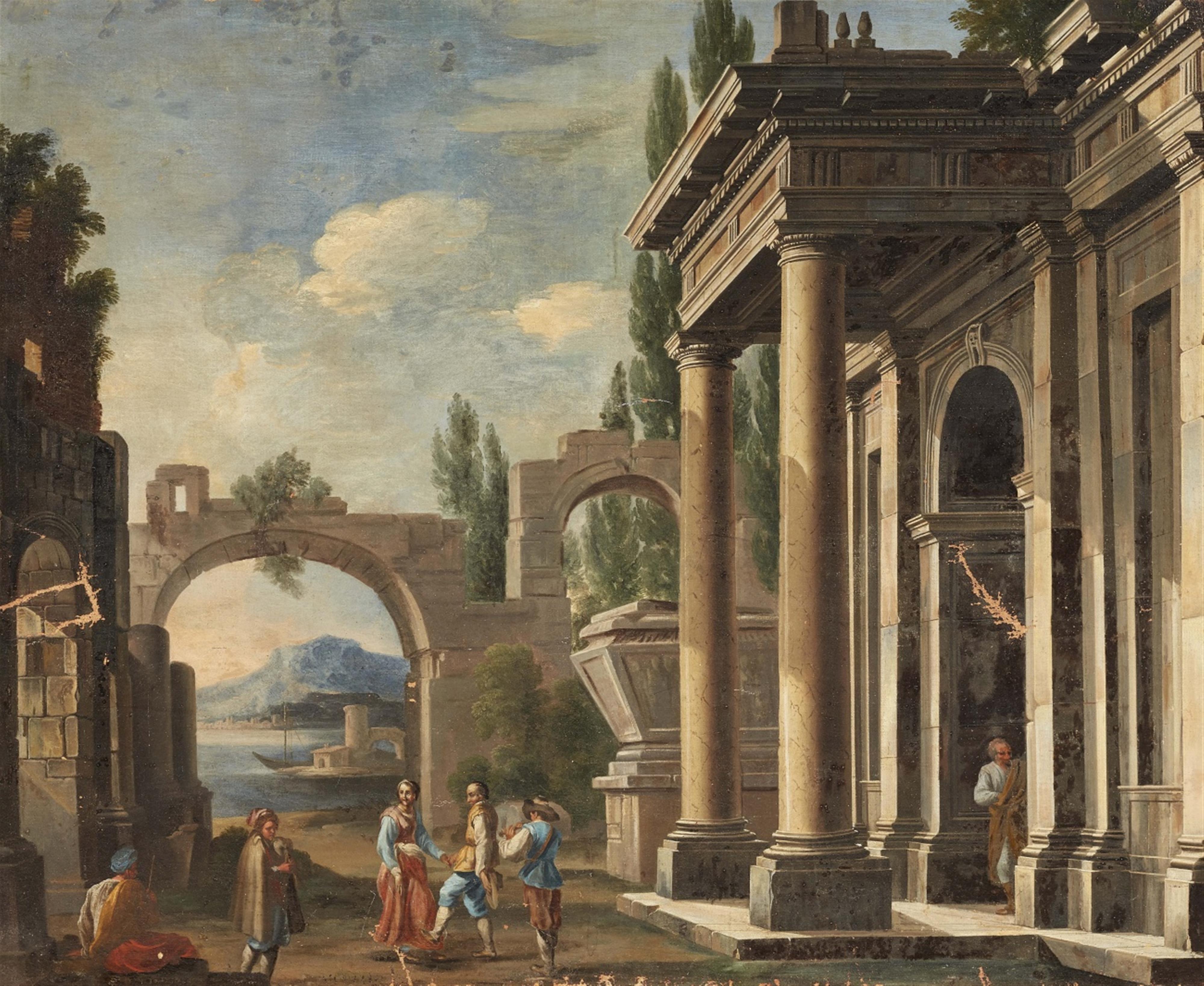 Italienischer Meister des 18. Jahrhunderts - Zwei Architekturcapriccios - image-2
