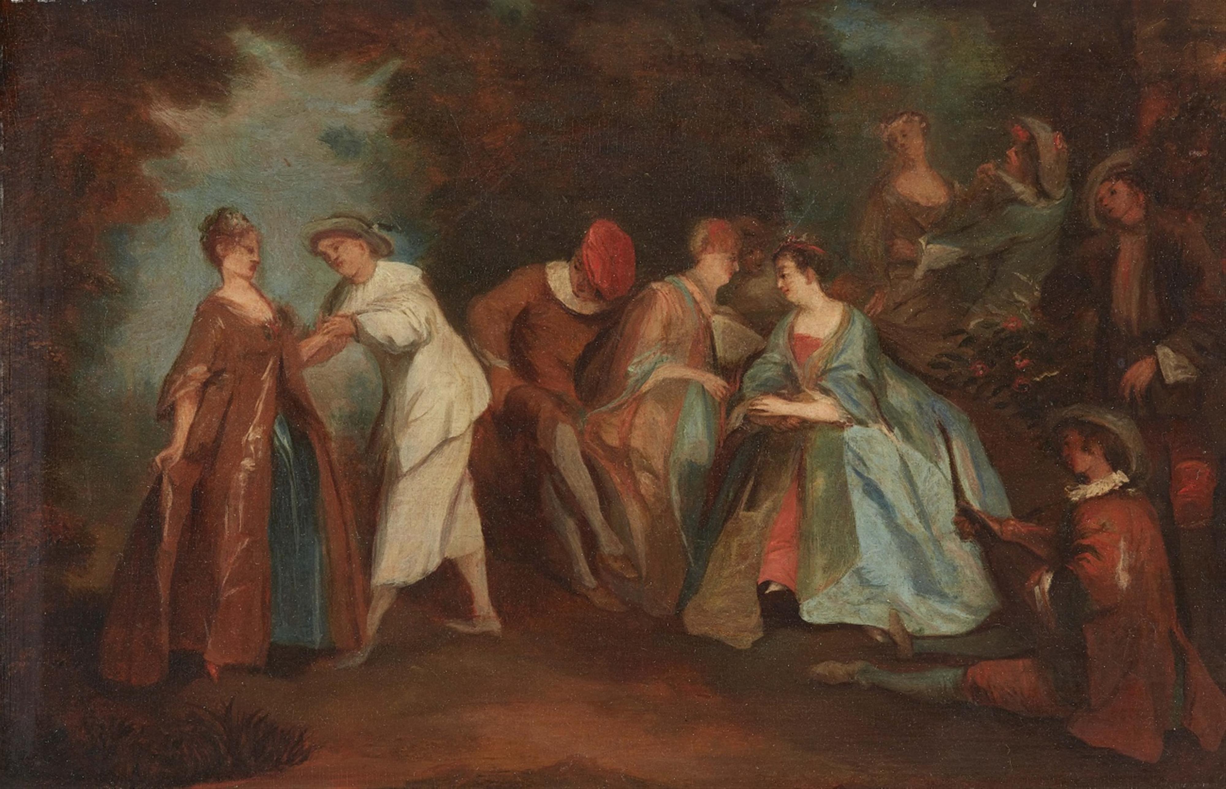 Nicolas Lancret, copy after - L´occasion fortunee (The Lucky Opportunity) - image-1