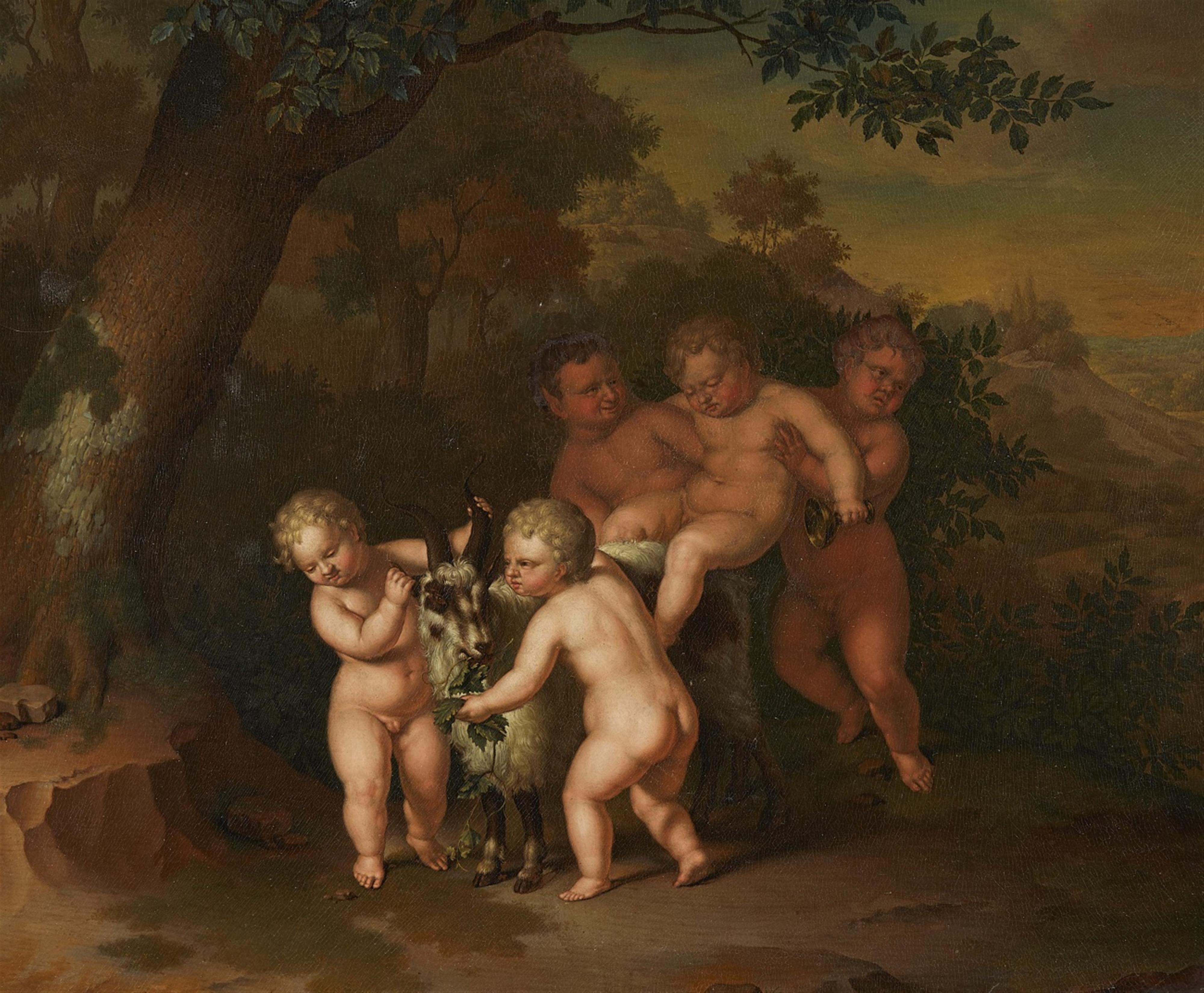 Willem van Mieris, follower of - Maenads with a Billy Goat - image-1
