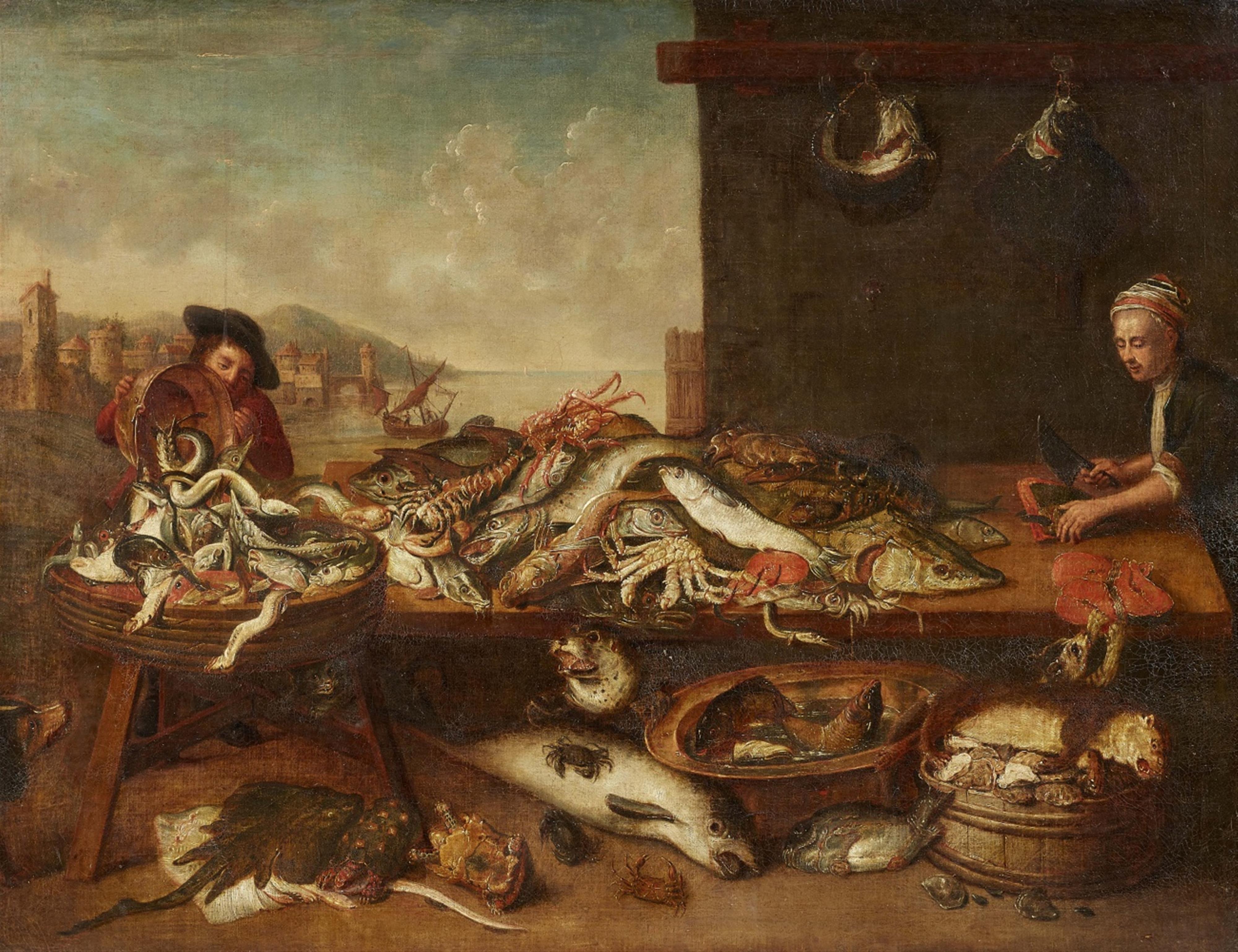 Netherlandish School 17th century - Large Fish Still Life - image-1