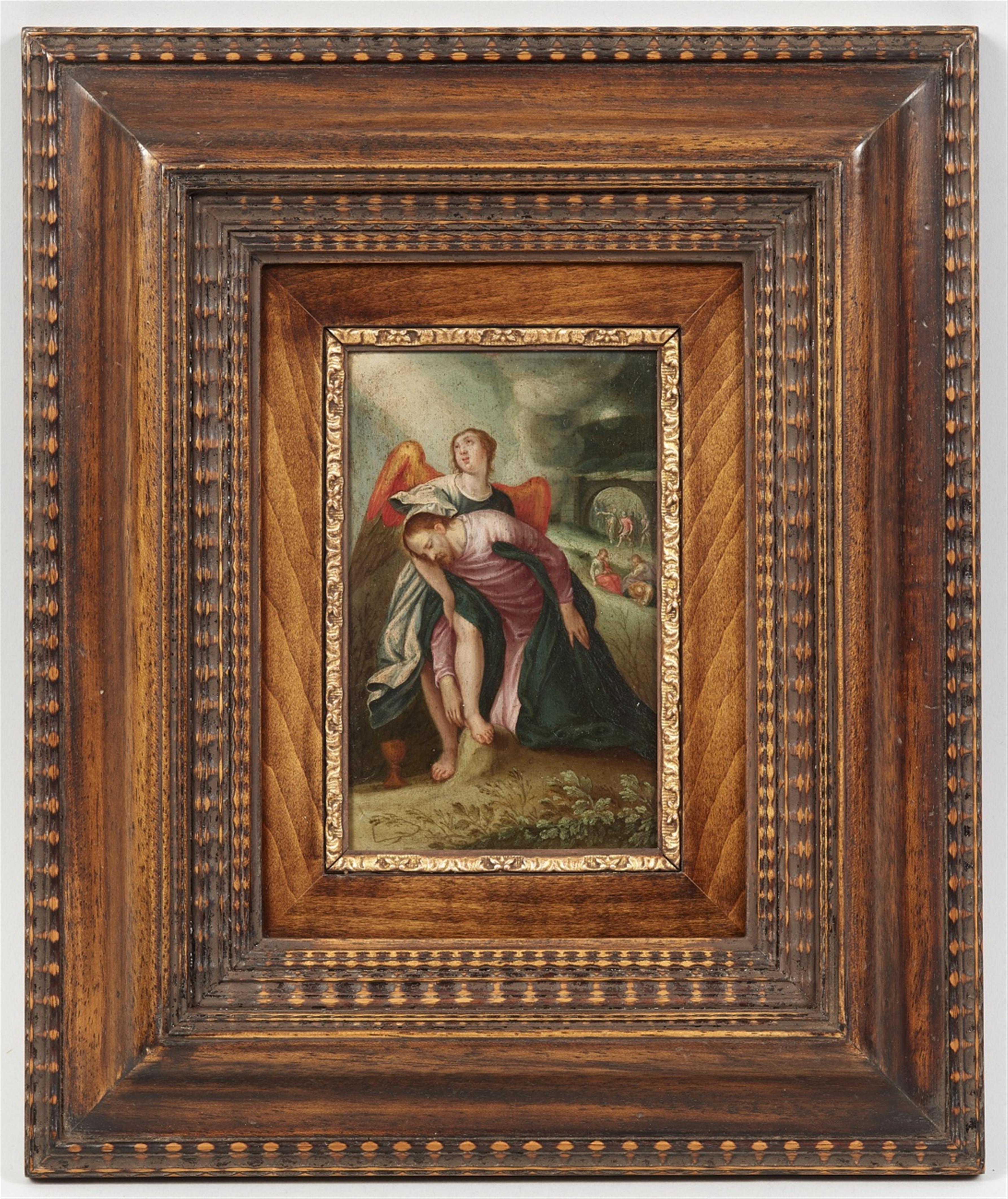 Flämischer Meister des späten 17. oder frühen 18. Jahrhunderts - Christus am Ölberg von einem Engel getröstet - image-1