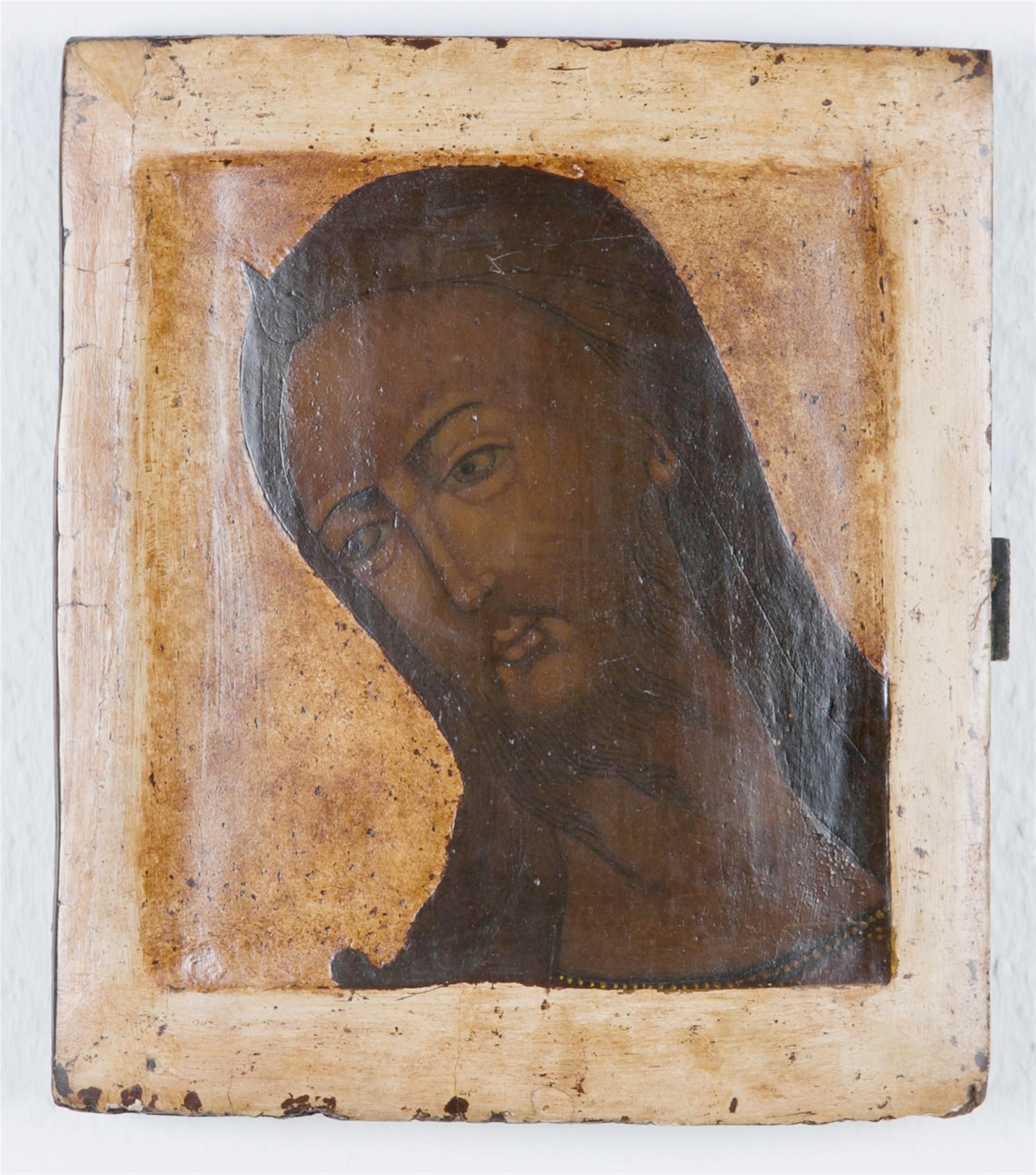 Russischer Meister 17. Jh. - Ikone mit Johannes dem Täufer - image-1