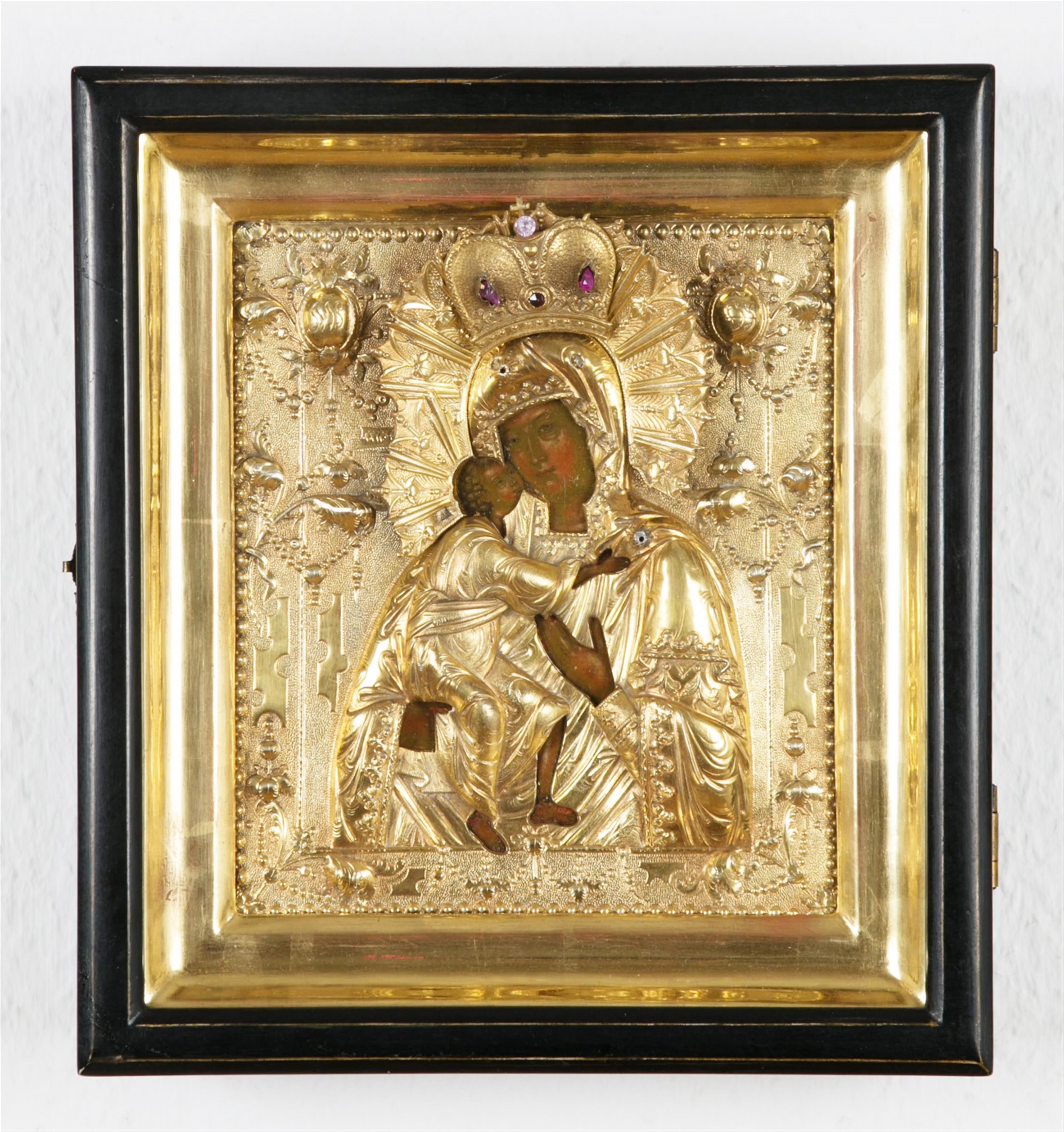 Russischer Meister Moskau, Ende 18. Jahrhundert - Ikone mit der Gottesmutter von Tolga - image-1