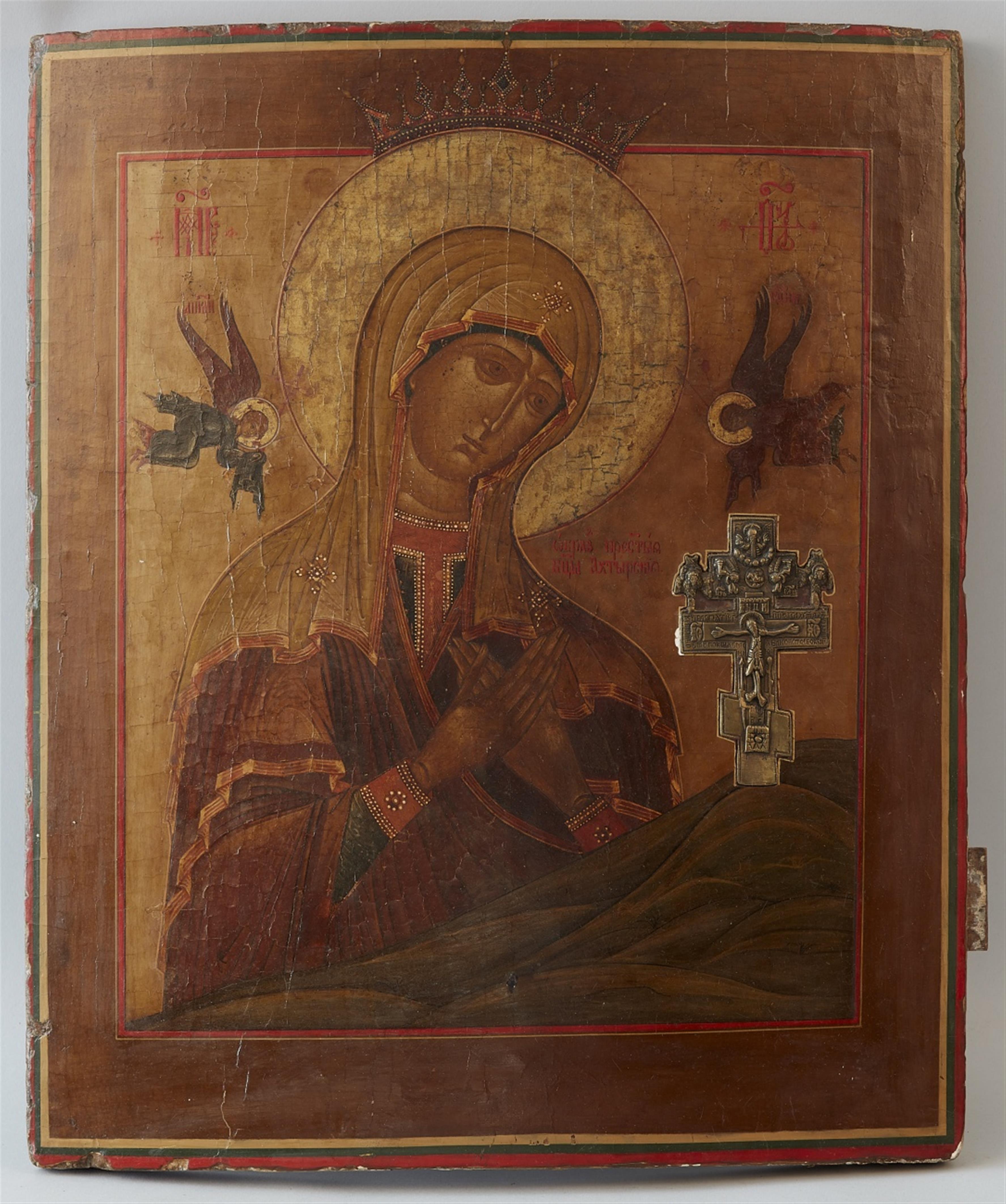 Russia 19. Jahrhundert - Staurothekikone mit der Gottesmutter von Achtyrka - image-1