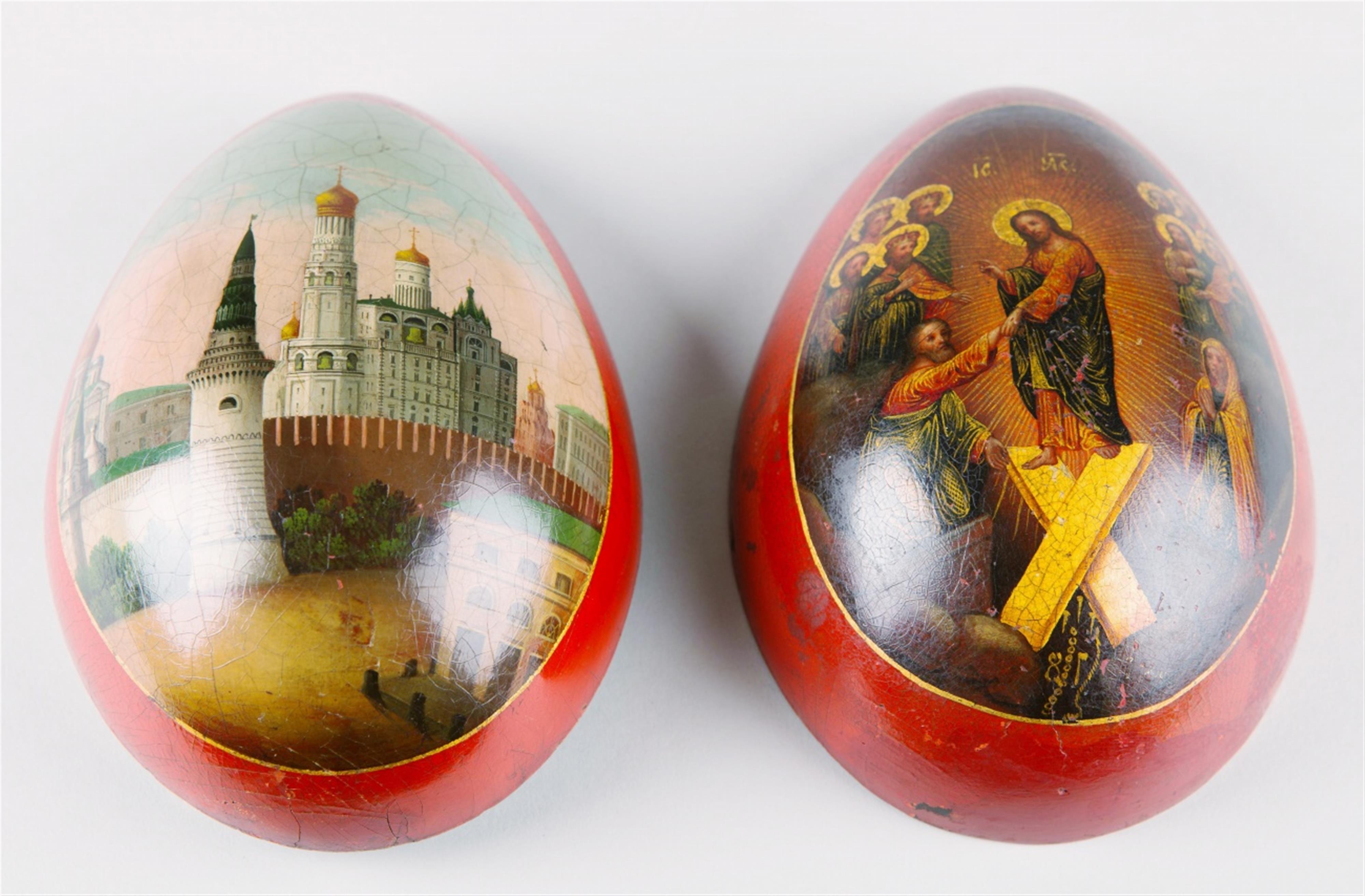 Ei mit Ansicht des Moskauer Kreml und der Auferstehung Christi - image-1