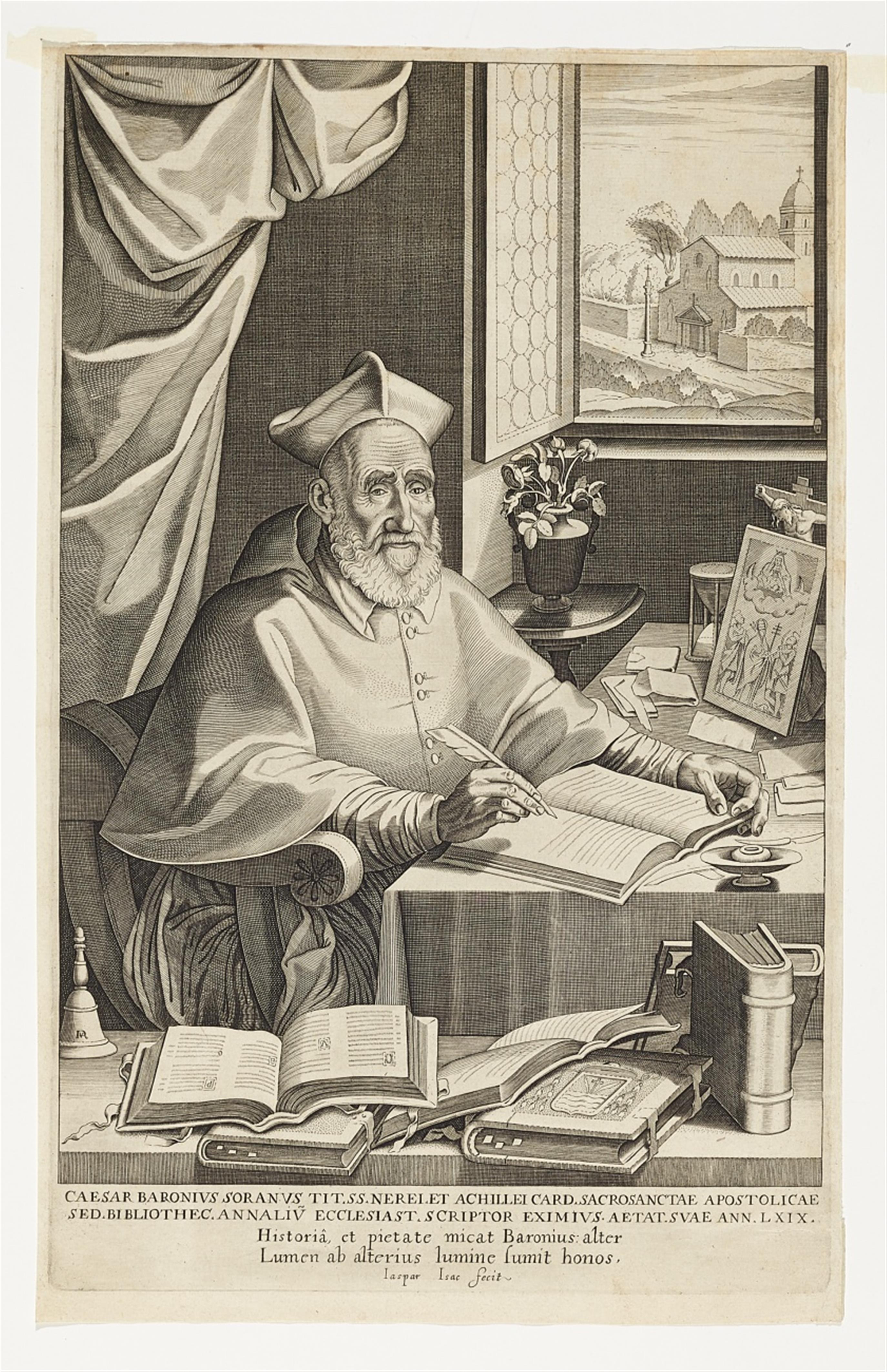 Porträt des Kardinal Cäsar Baronius in seinem Studierzimmer - image-1