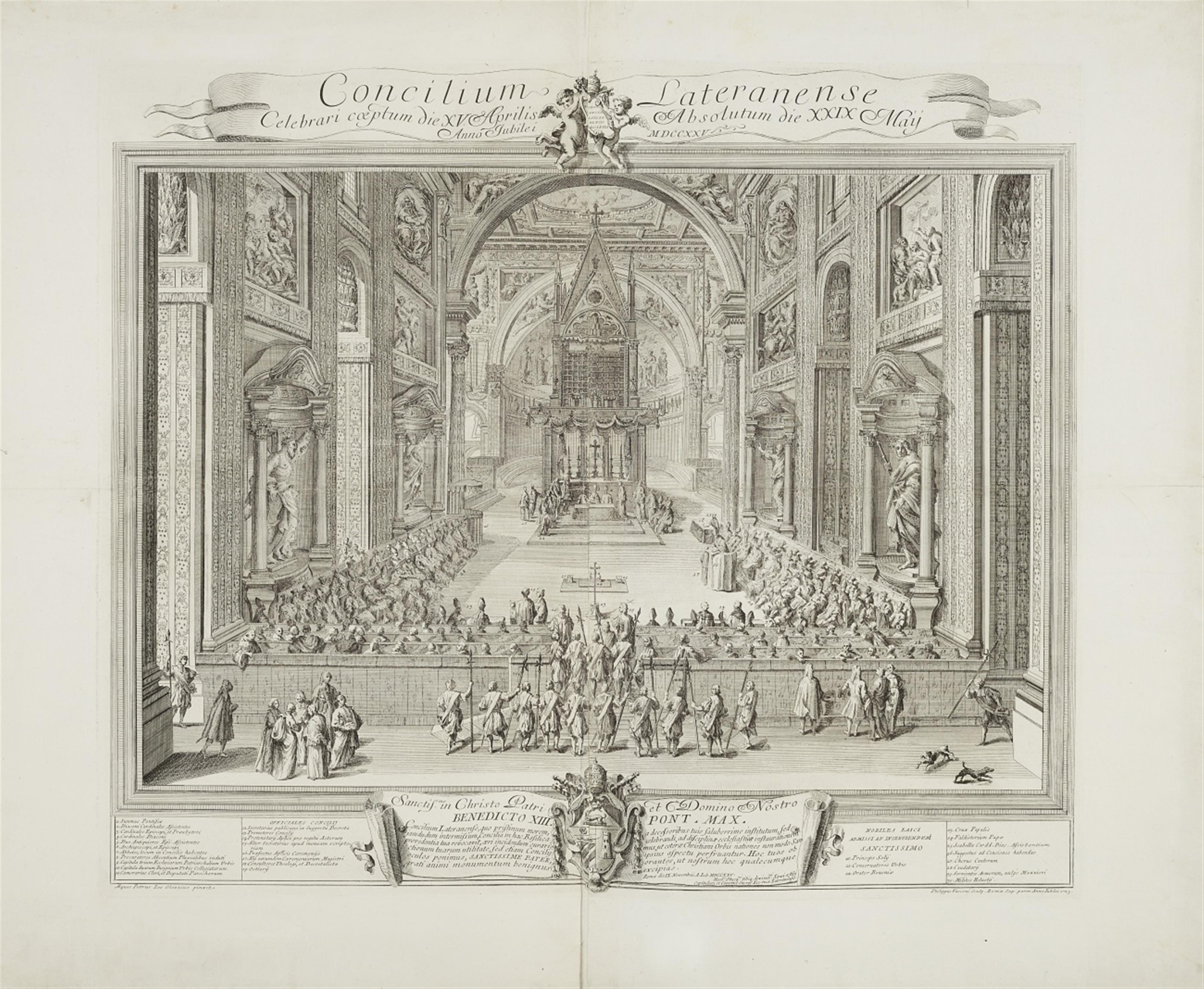 Pier Leone Ghezzi
Filippo Vasconi - Lateranskonzil von 1725 - image-1