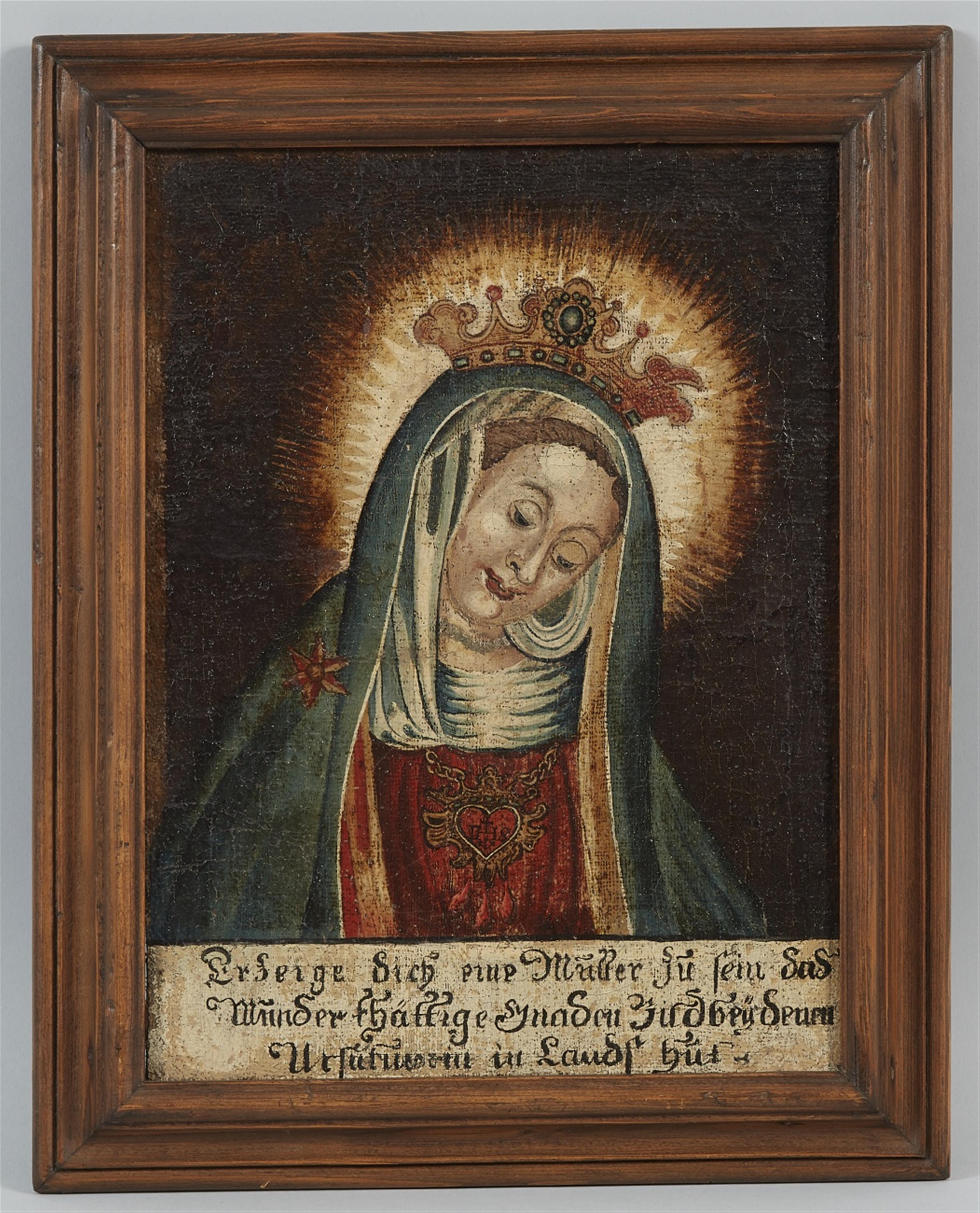 Deutscher Meister des 19. Jahrhunderts - Votivbild, Heilige Maria - image-1