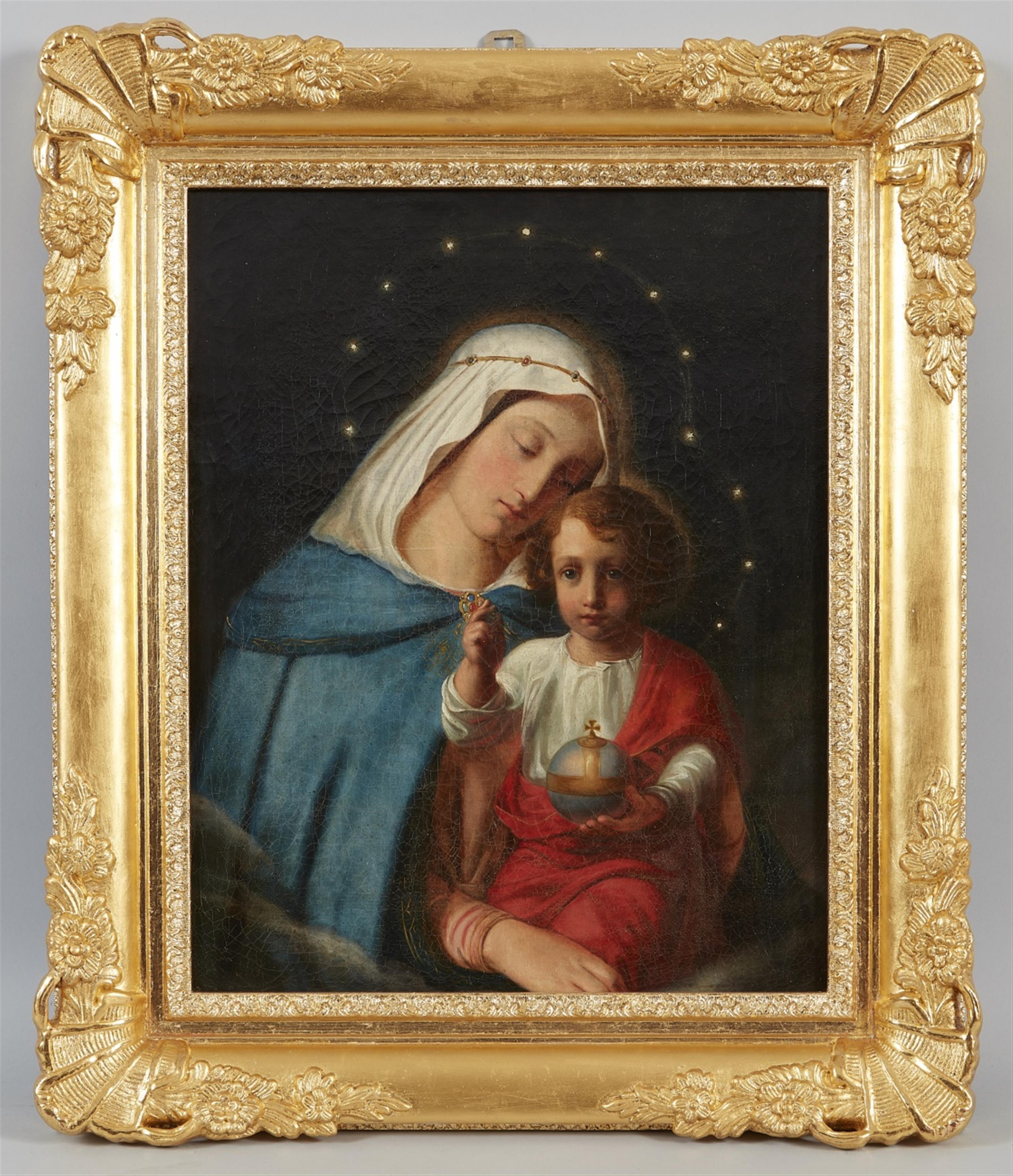 Unbekannter Künstler des 19. Jahrhunderts - Madonna mit Kind - image-1