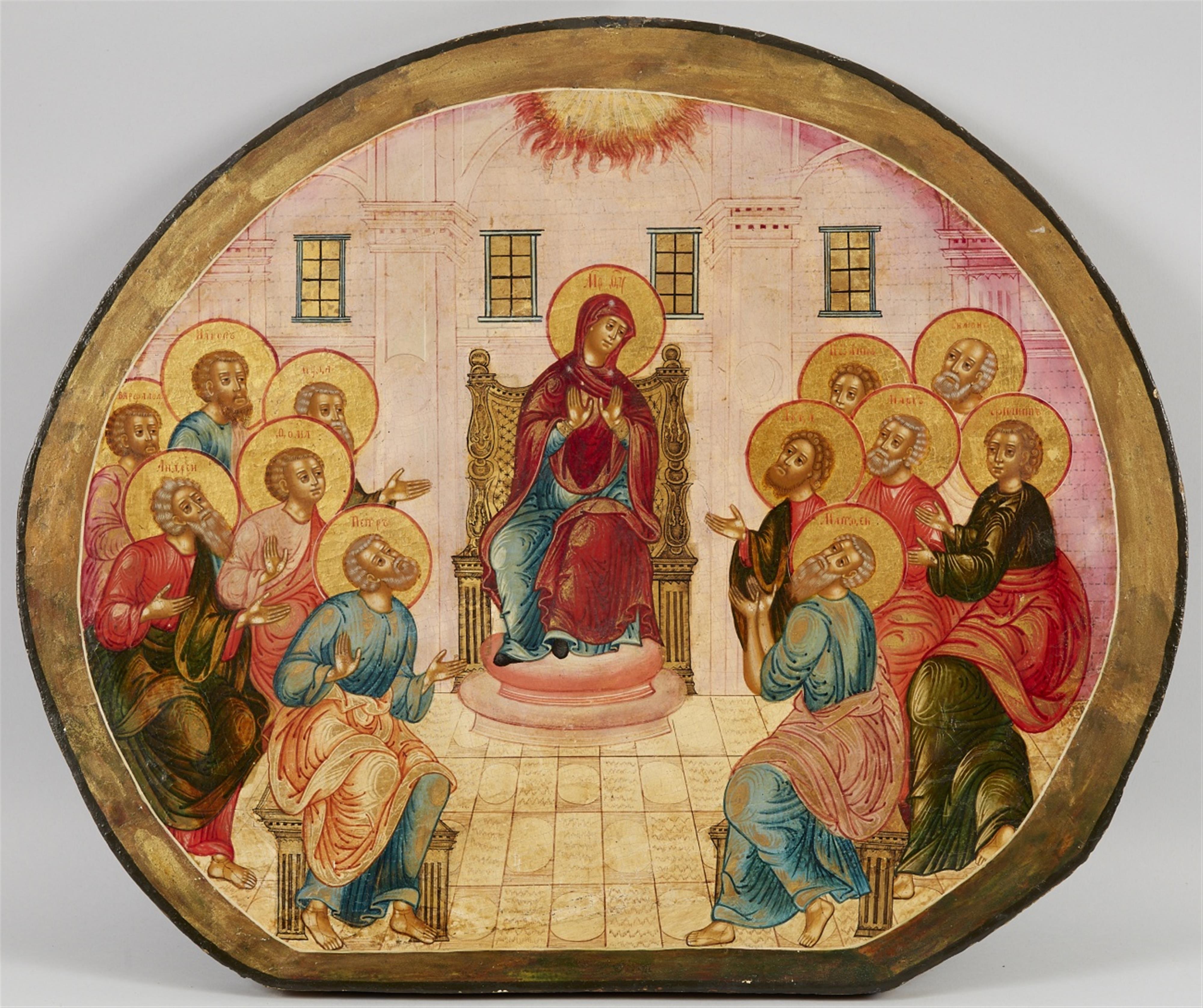 Thronende Maria umgeben von den zwölf Aposteln - image-1