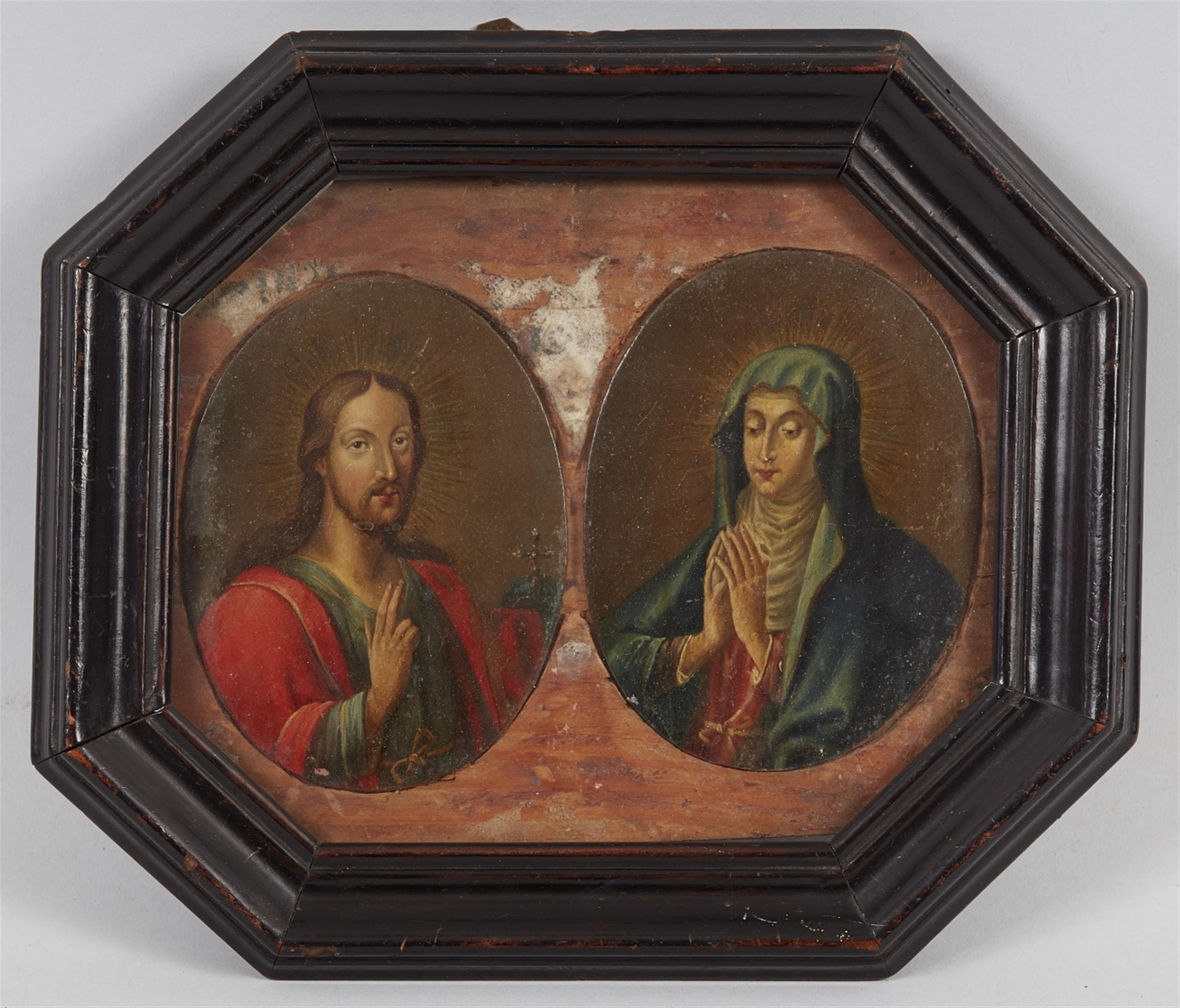 Wohl Deutscher Künstler des 19. Jahrhunderts - Jesus Christus Jungfrau Maria - image-1