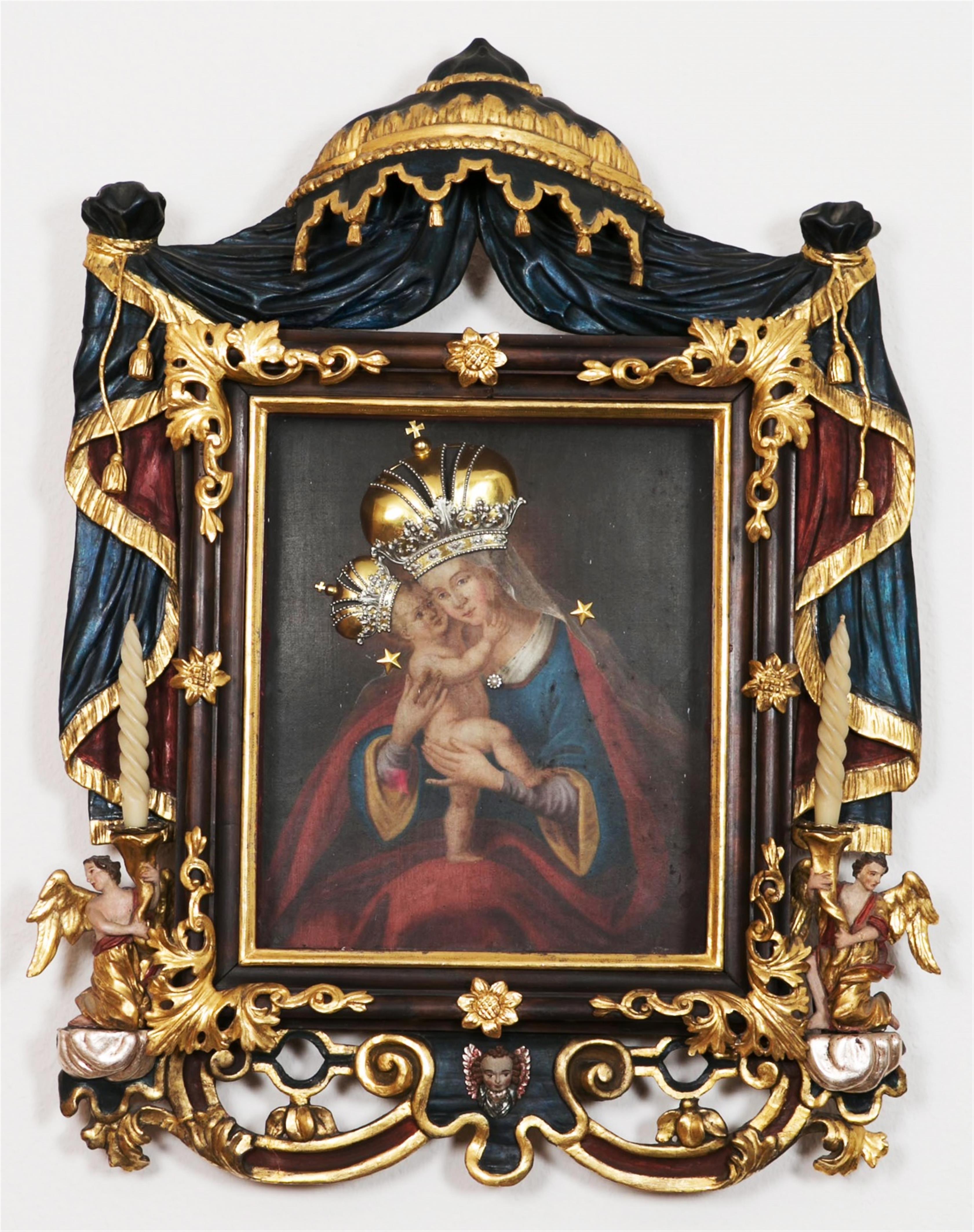 Unknown artist des 19. Jahrhunderts - Gnadenbild Madonna mit Kind - image-1