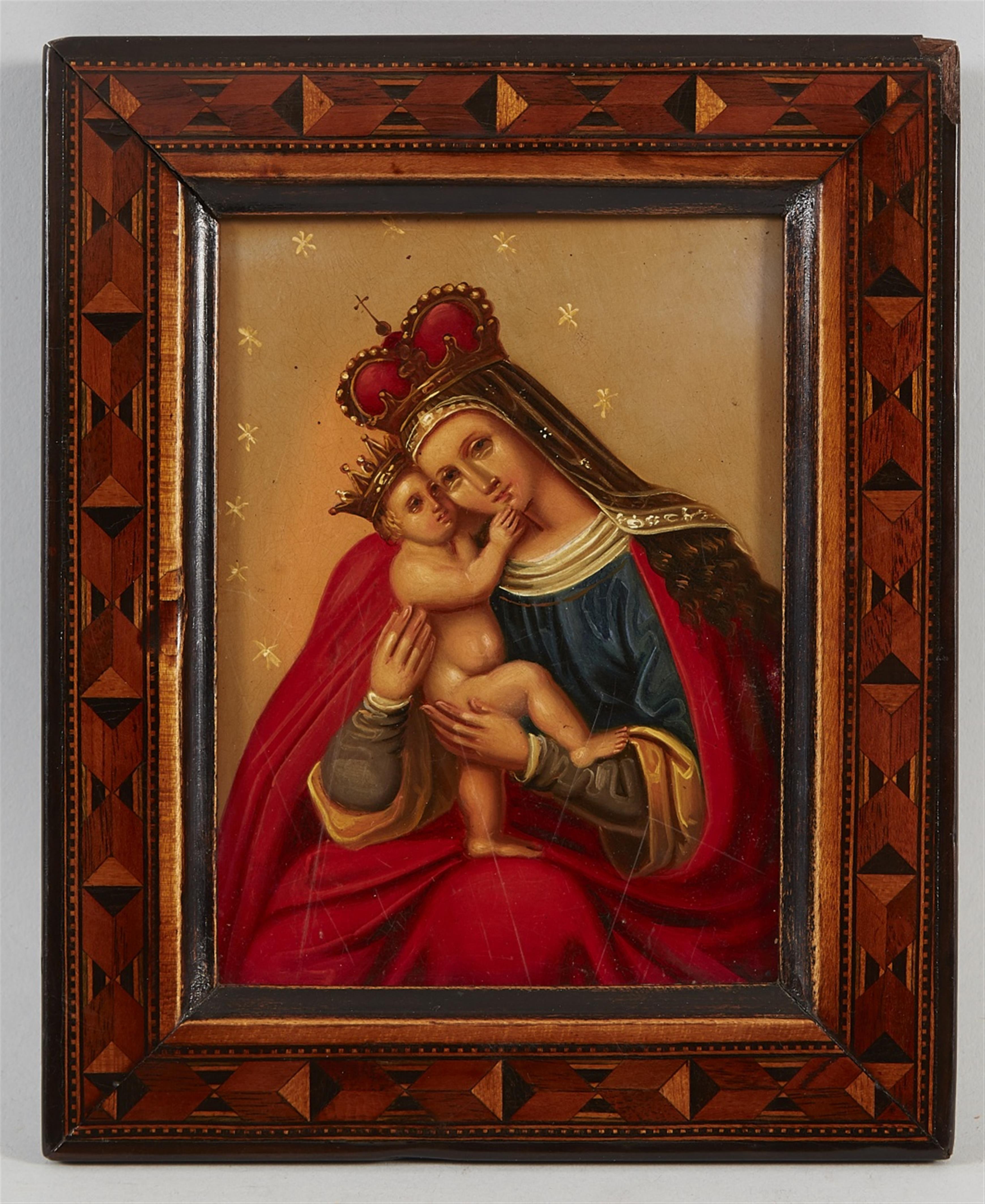 Wohl Polnischer Künstler des späten 19. oder frühen 20. Jahrhunderts - Madonna mit Christuskind - image-1
