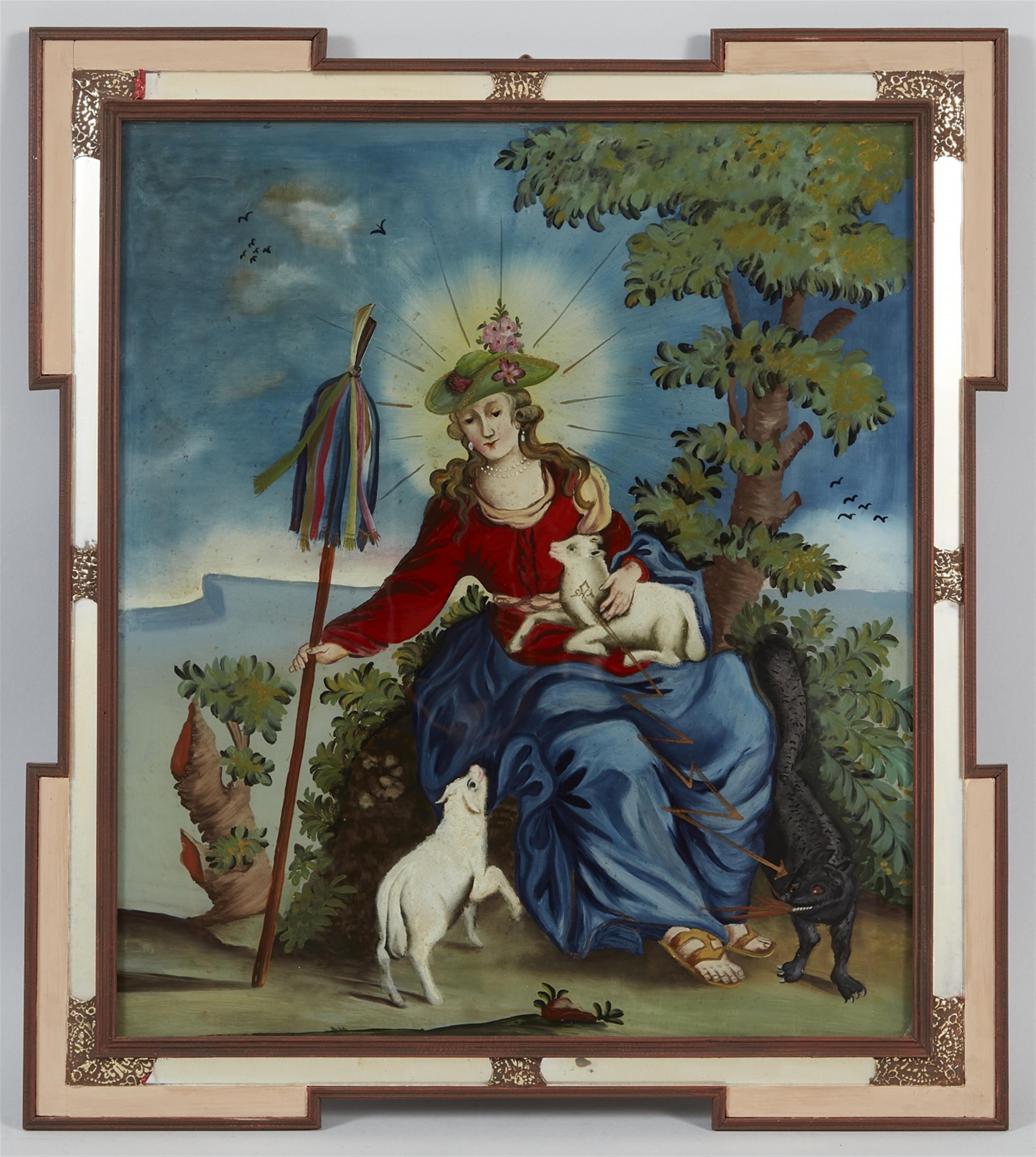 Christus und Heilige Agnes als Hirtenpaar - image-2