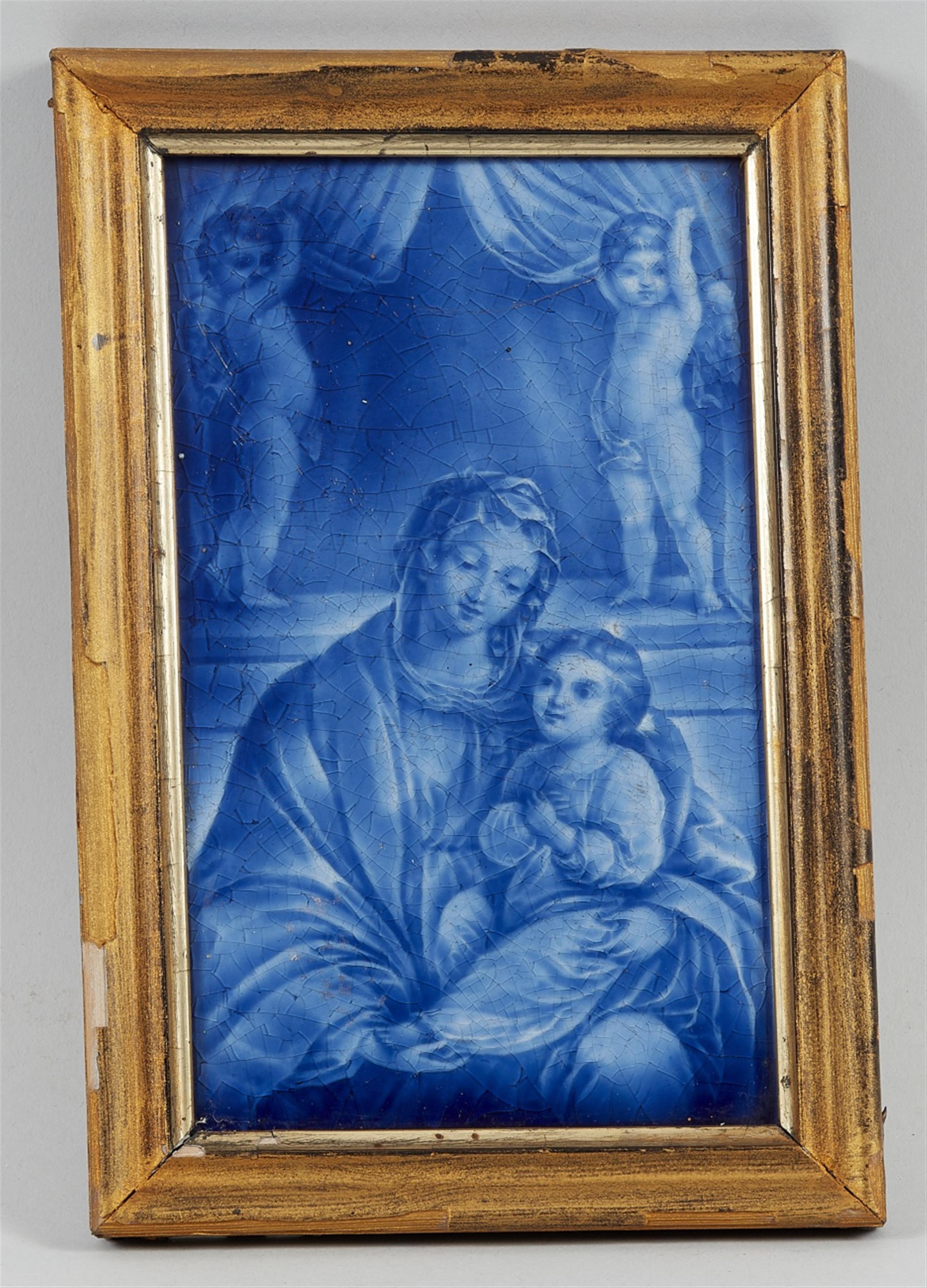 Fliese mit Darstellung der Madonna mit Kind - image-1