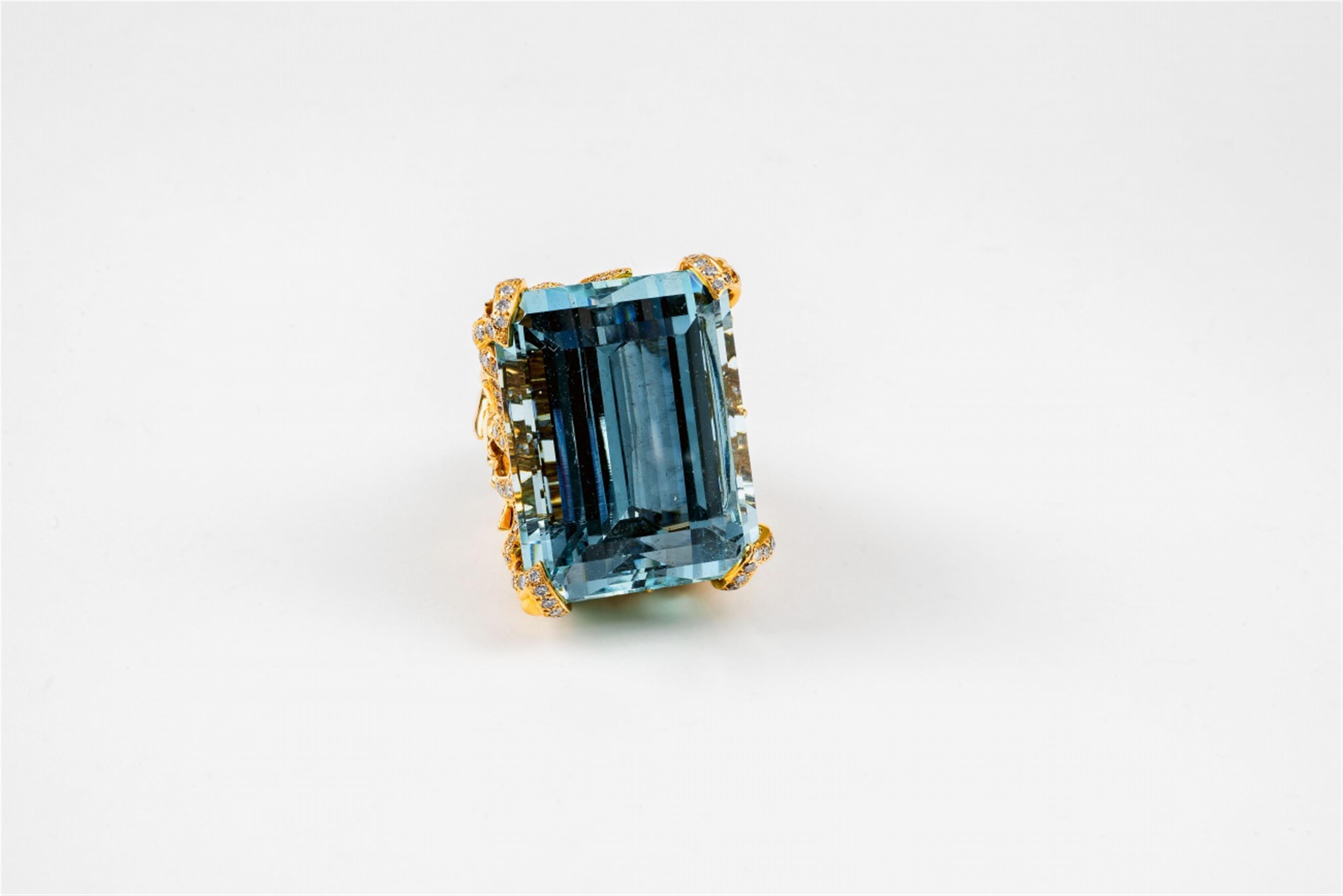 A Dior cocktail ring with a large aquamarine - image-2