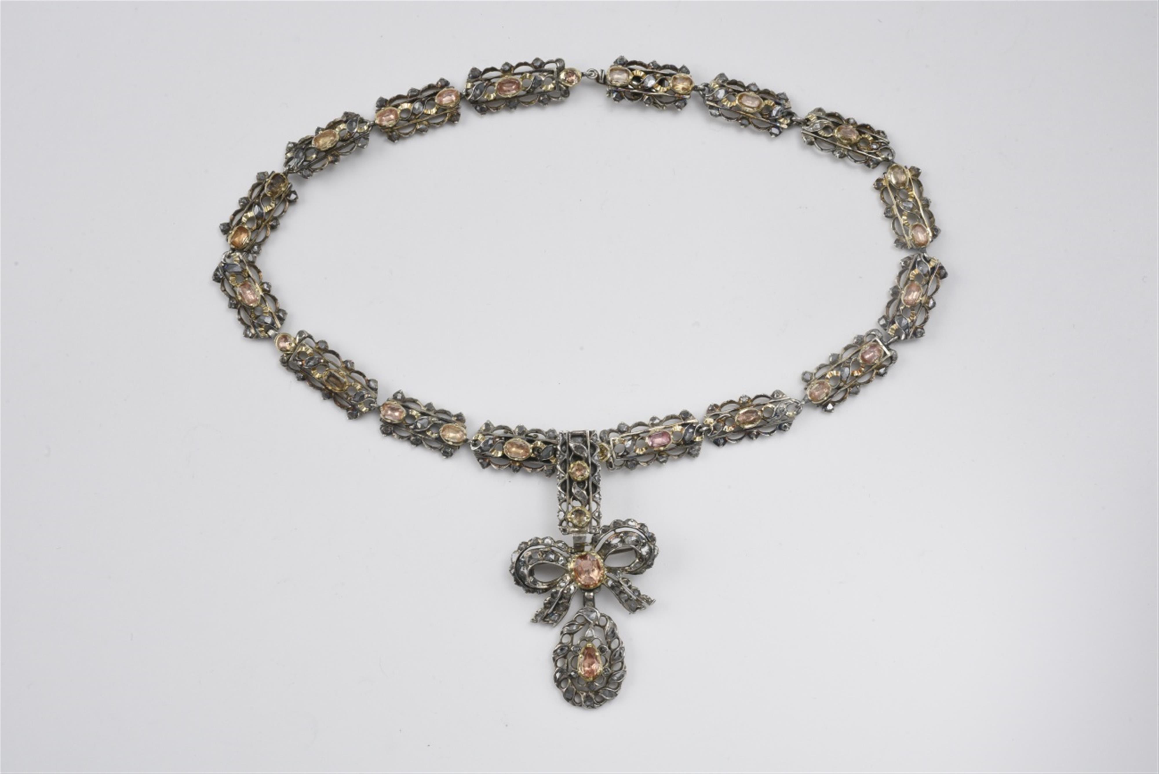 A Rococo style topas collier - image-1