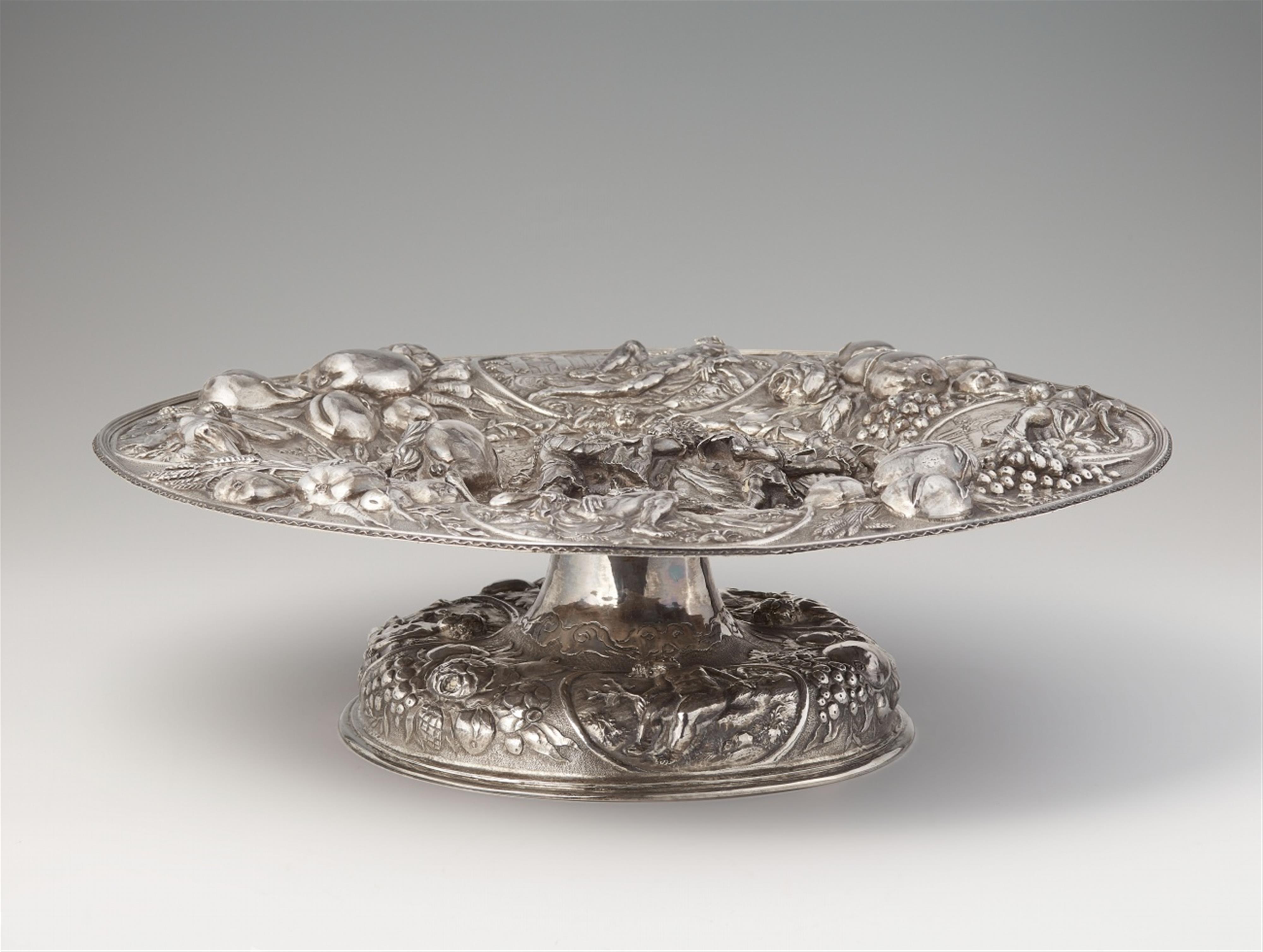 An important Charles II London silver tazza - image-2