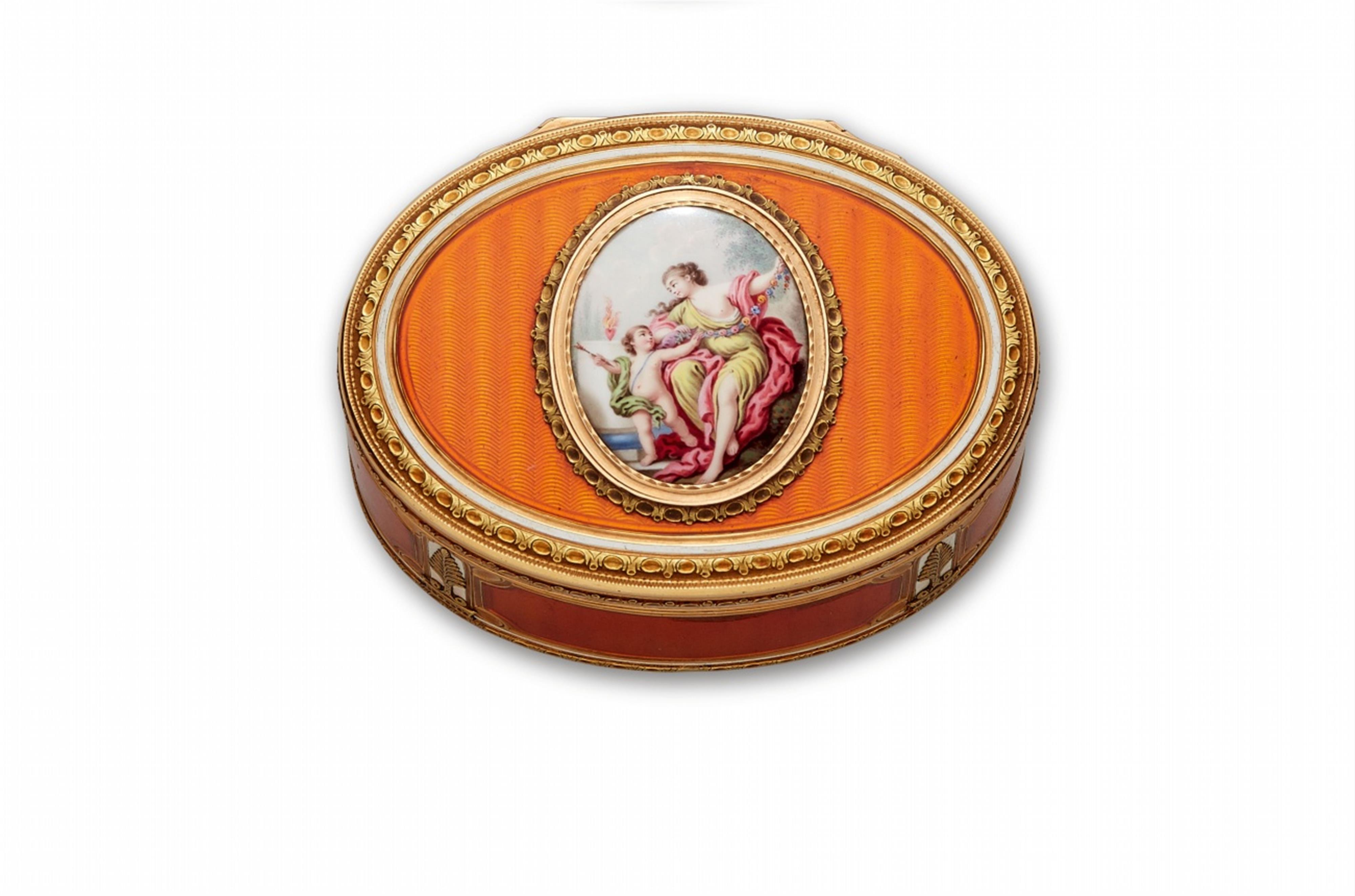 Louis XVI-Goldemailtabatière - image-1