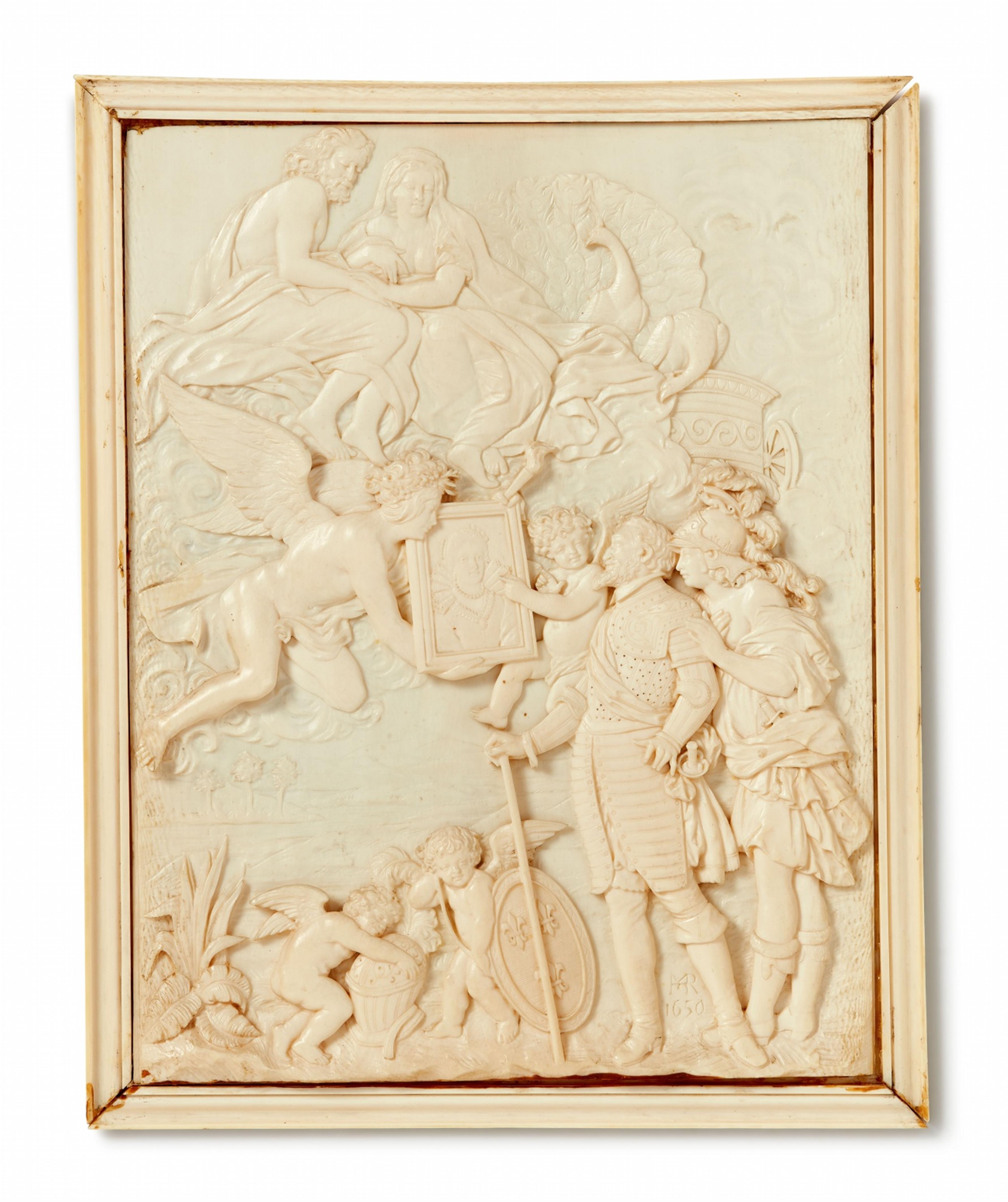 Elfenbein-Relief mit der Präsentation des Porträts von Maria de´ Medici - image-2