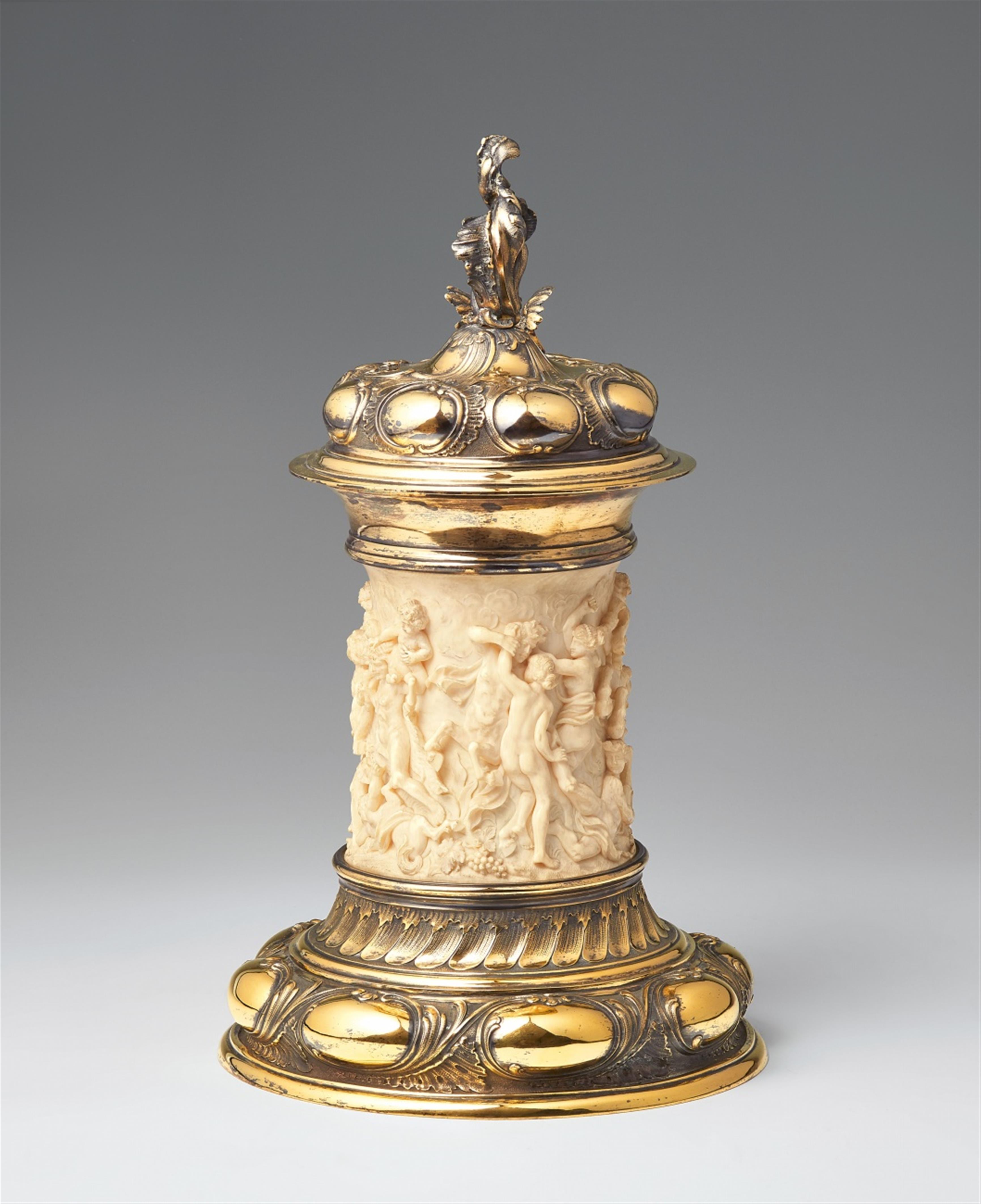 A Berlin silver gilt mounted ivory tankard - image-2