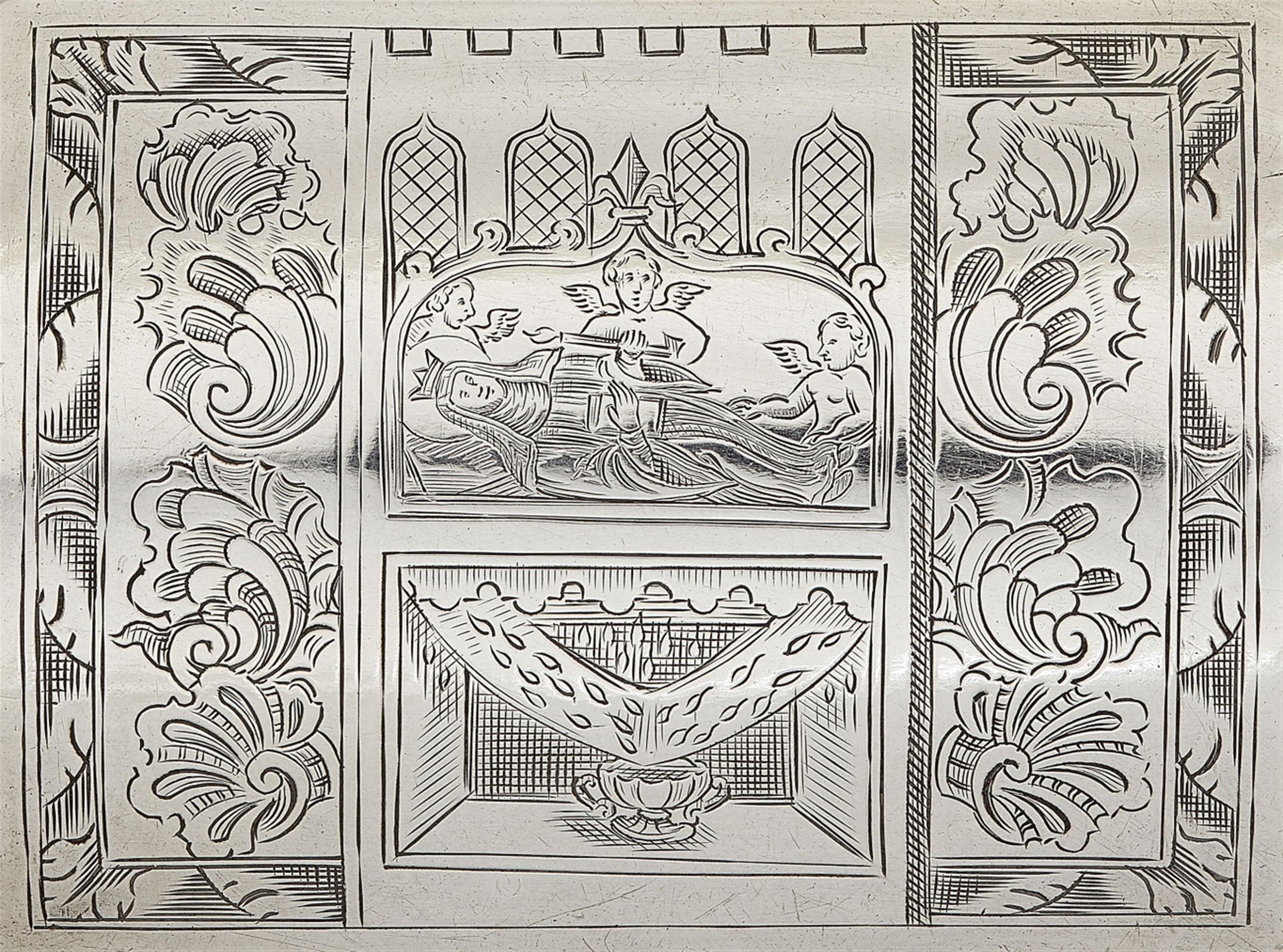 A Baroque Eichstätt silver box for Saint Walpurga's oil - image-3