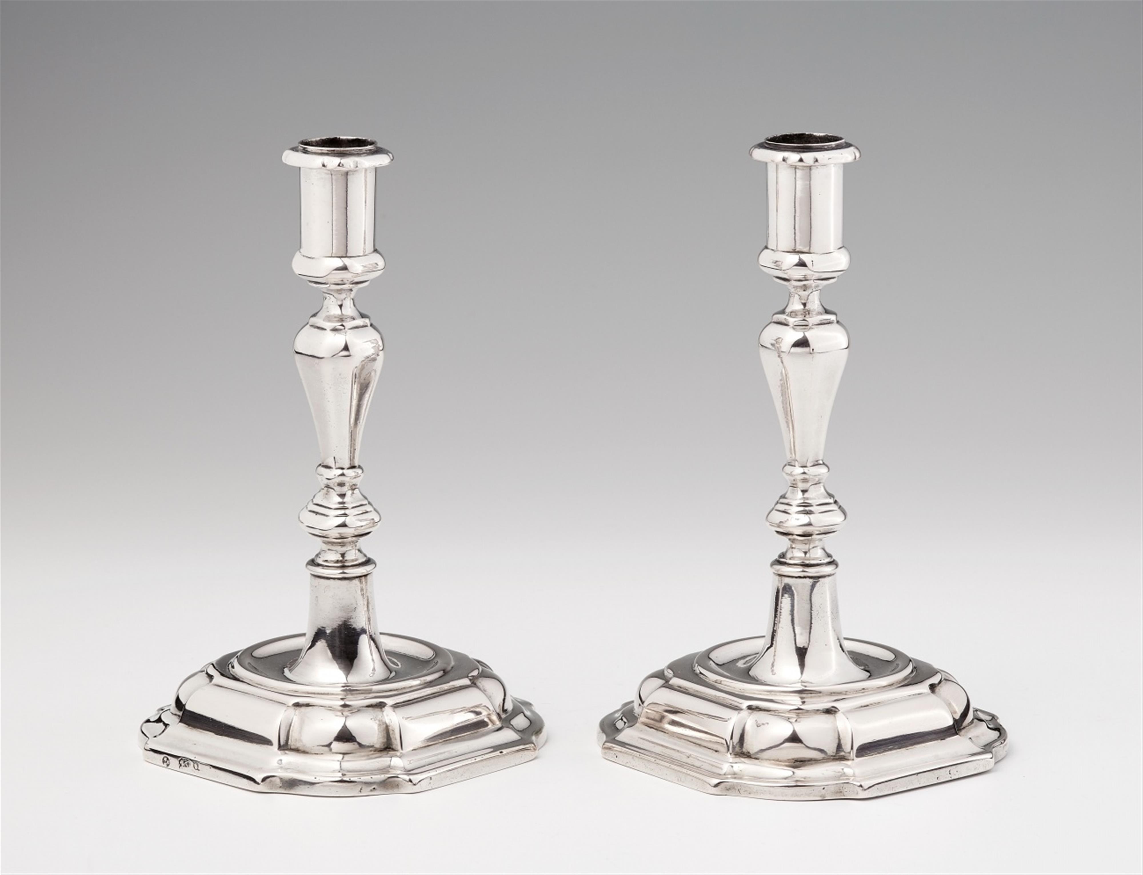 A pair of Düsseldorf silver candlesticks - image-1