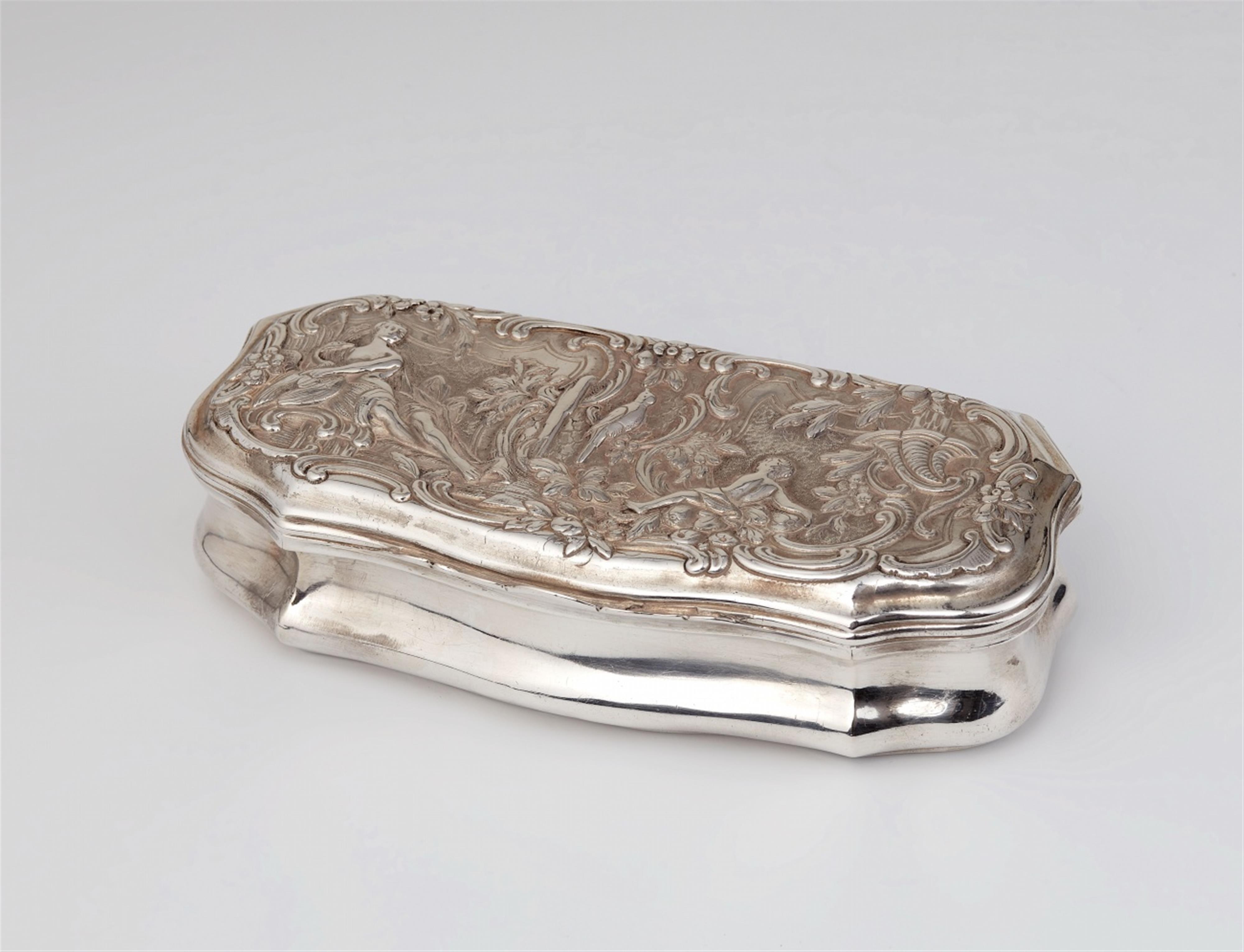 An Augsburg silver tobacco box - image-1
