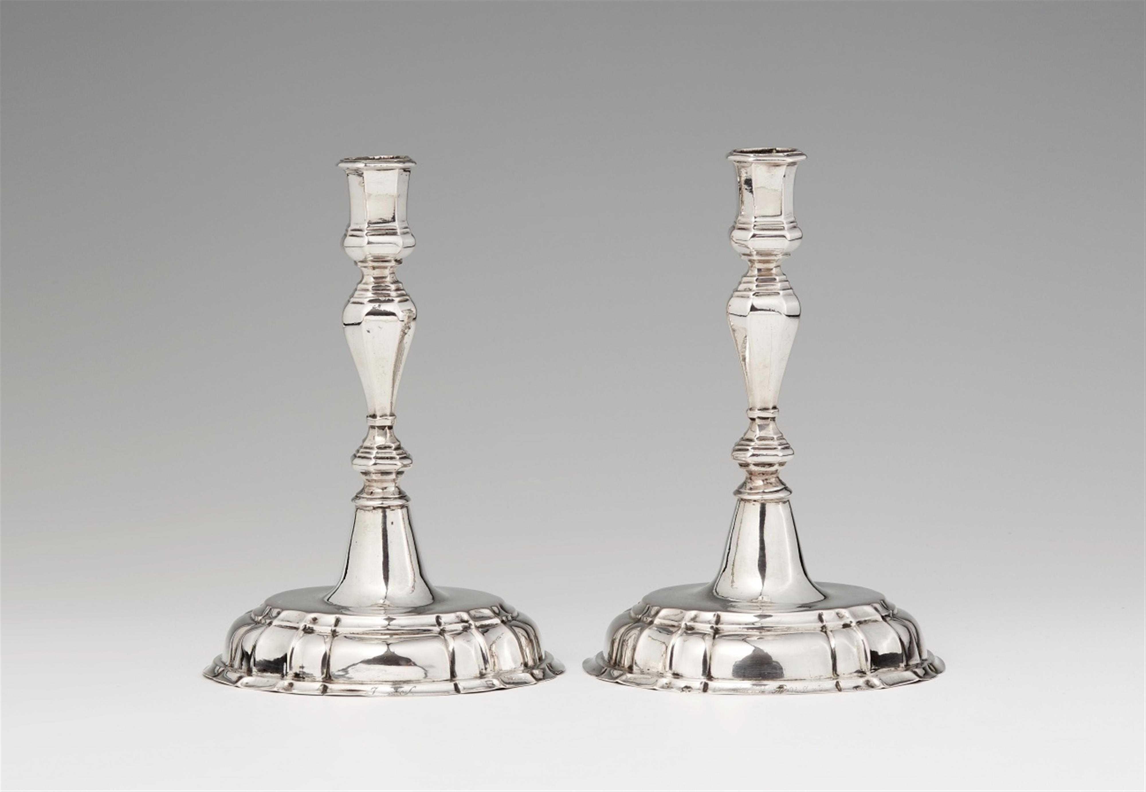 A pair of Liegnitz silver candlesticks - image-1