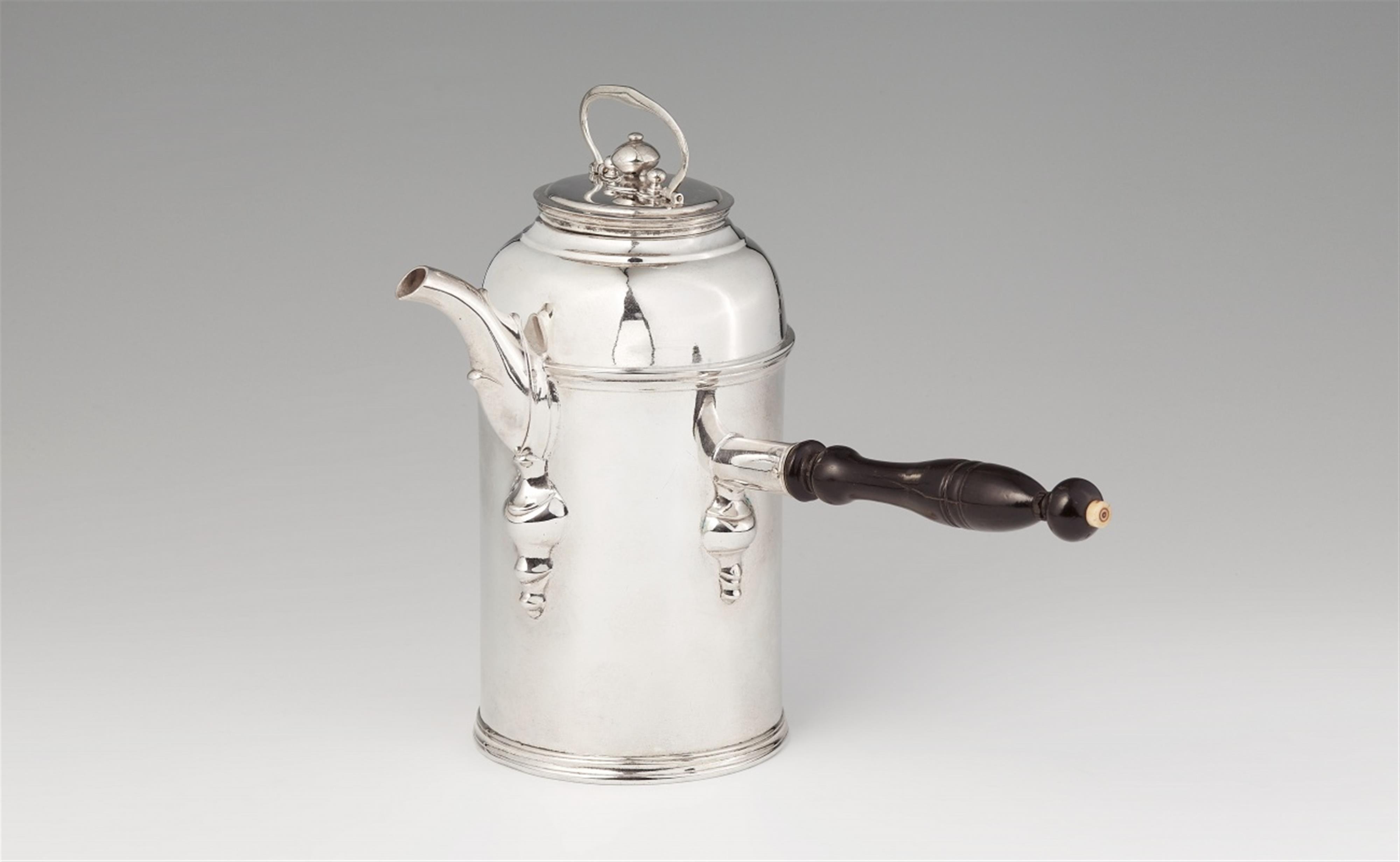 A Goldinger silver hot chocolate pot - image-1