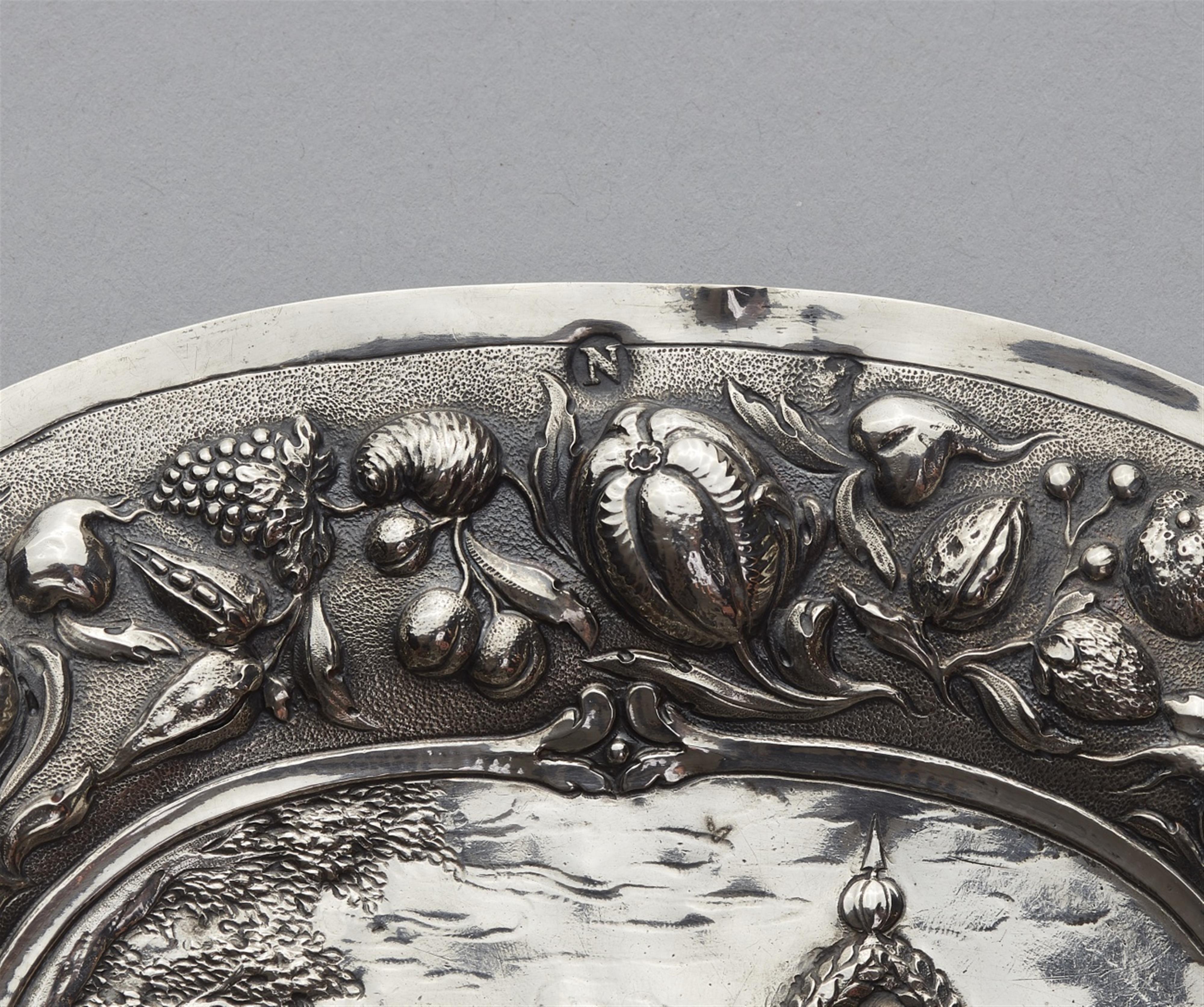 A miniature Nuremberg silver sideboard dish - image-2