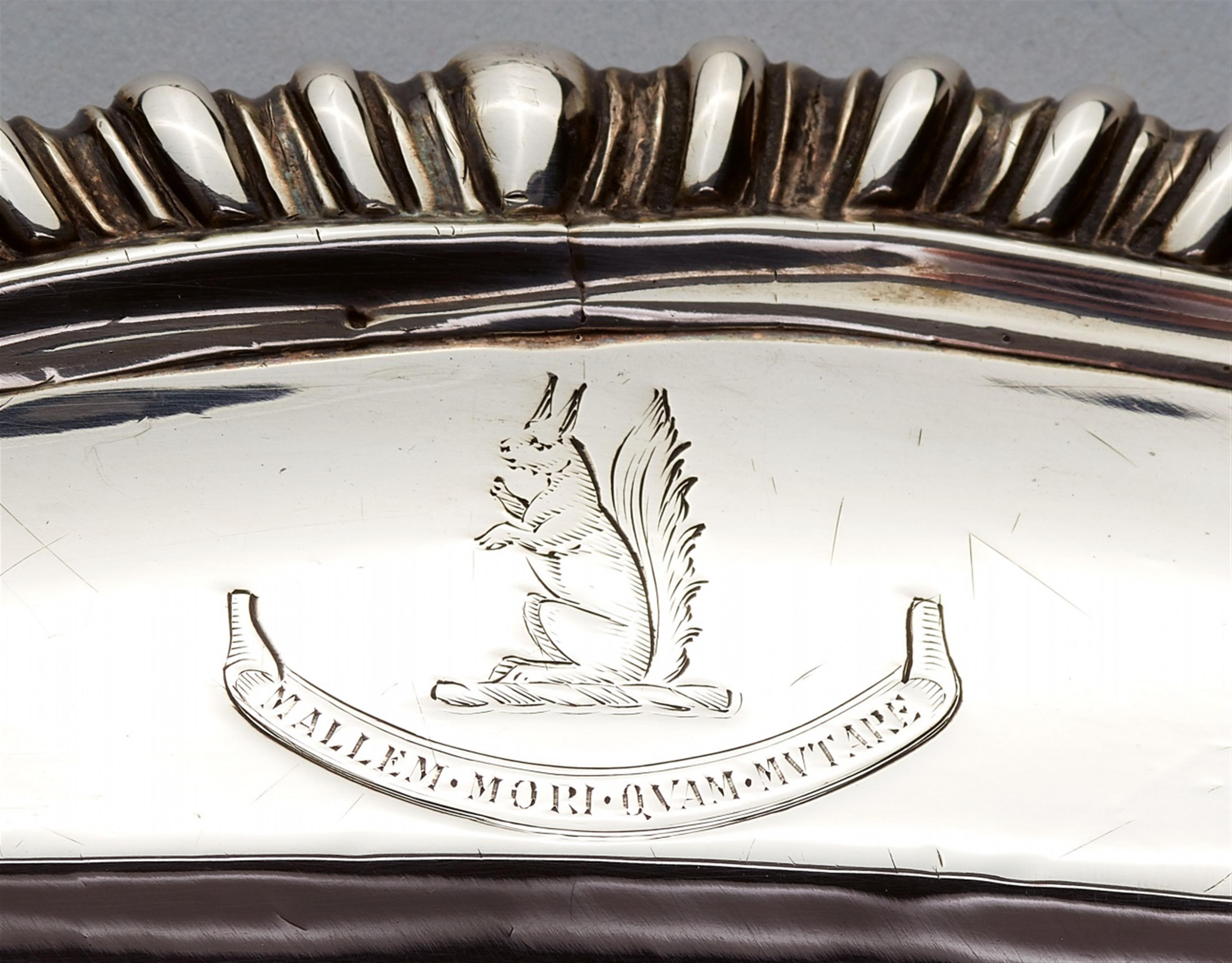 A George III silver platter - image-3