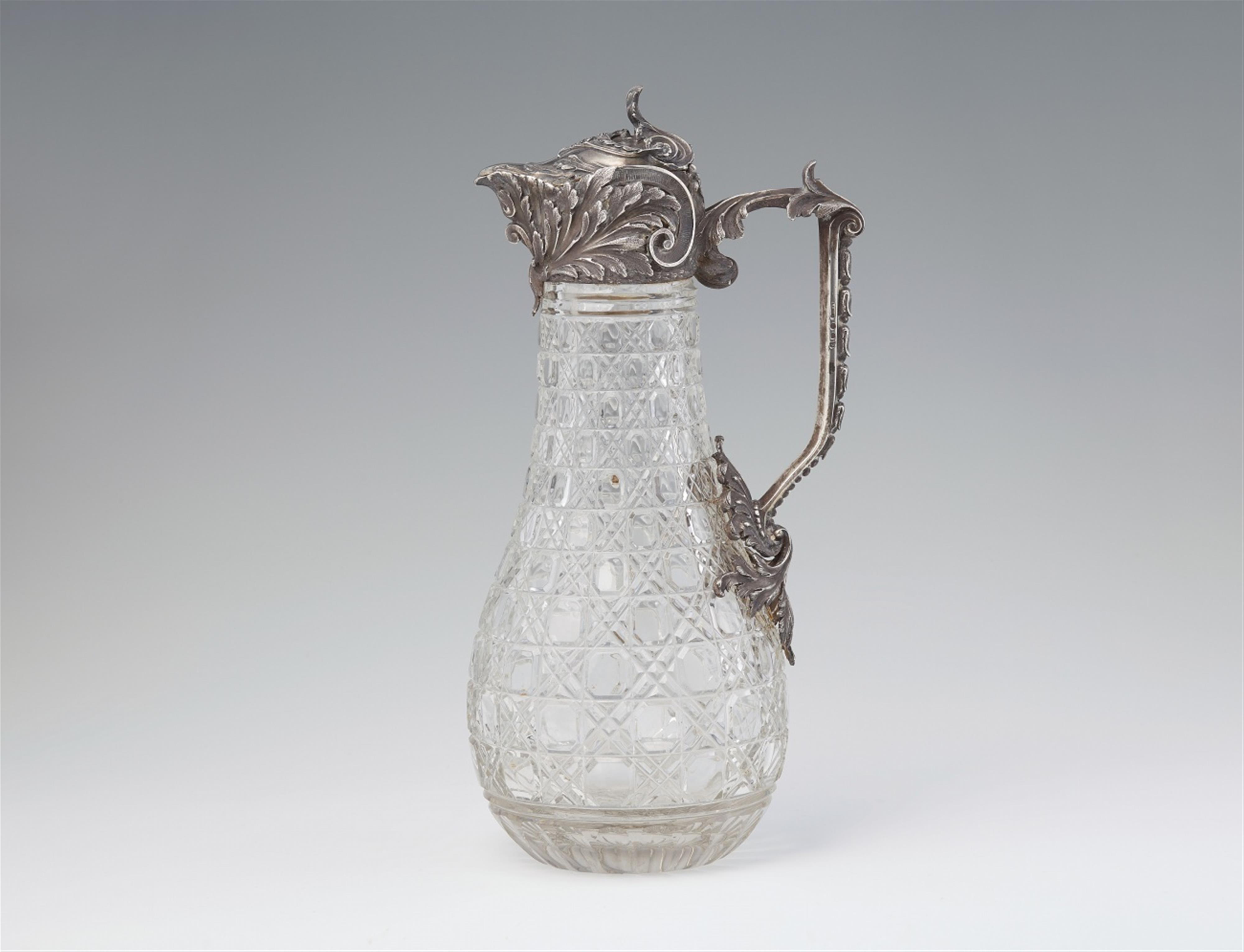 A Moscow silver-mounted crystal carafe - image-1
