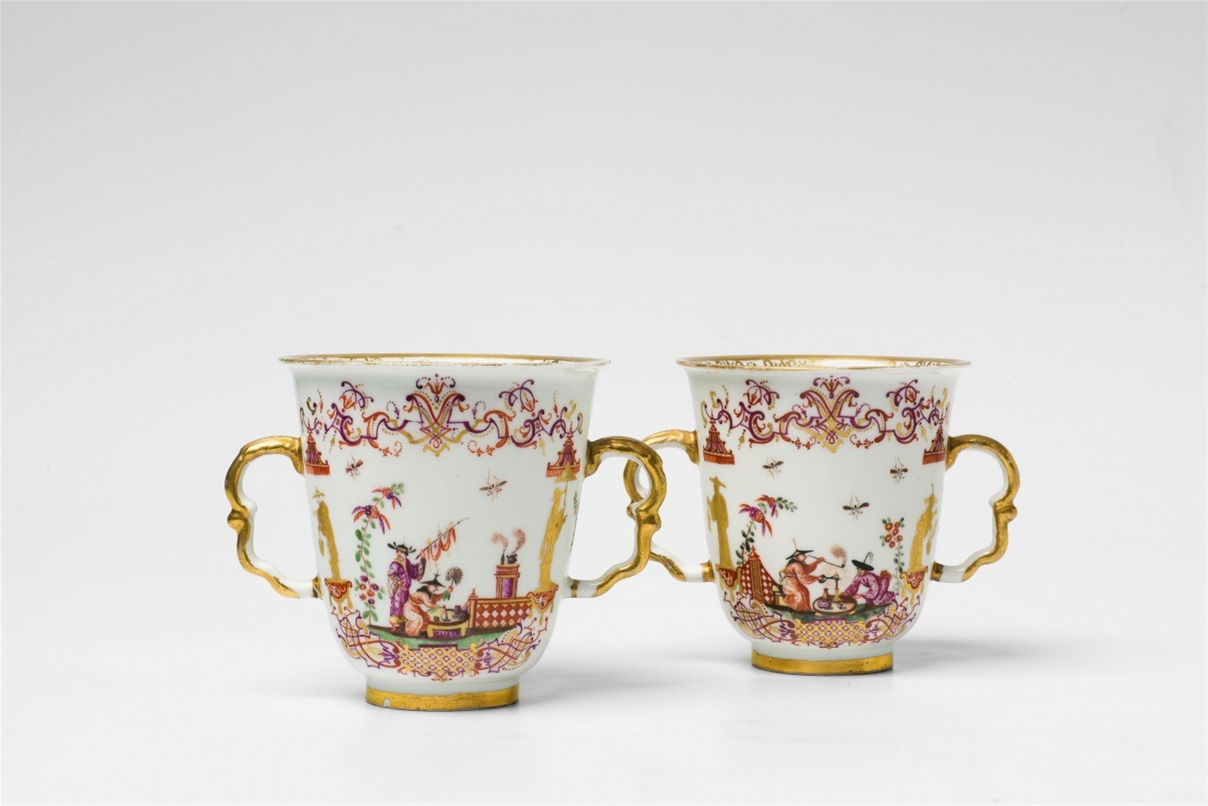 A pair of rare and early beakers from the Hosennestel service - image-1