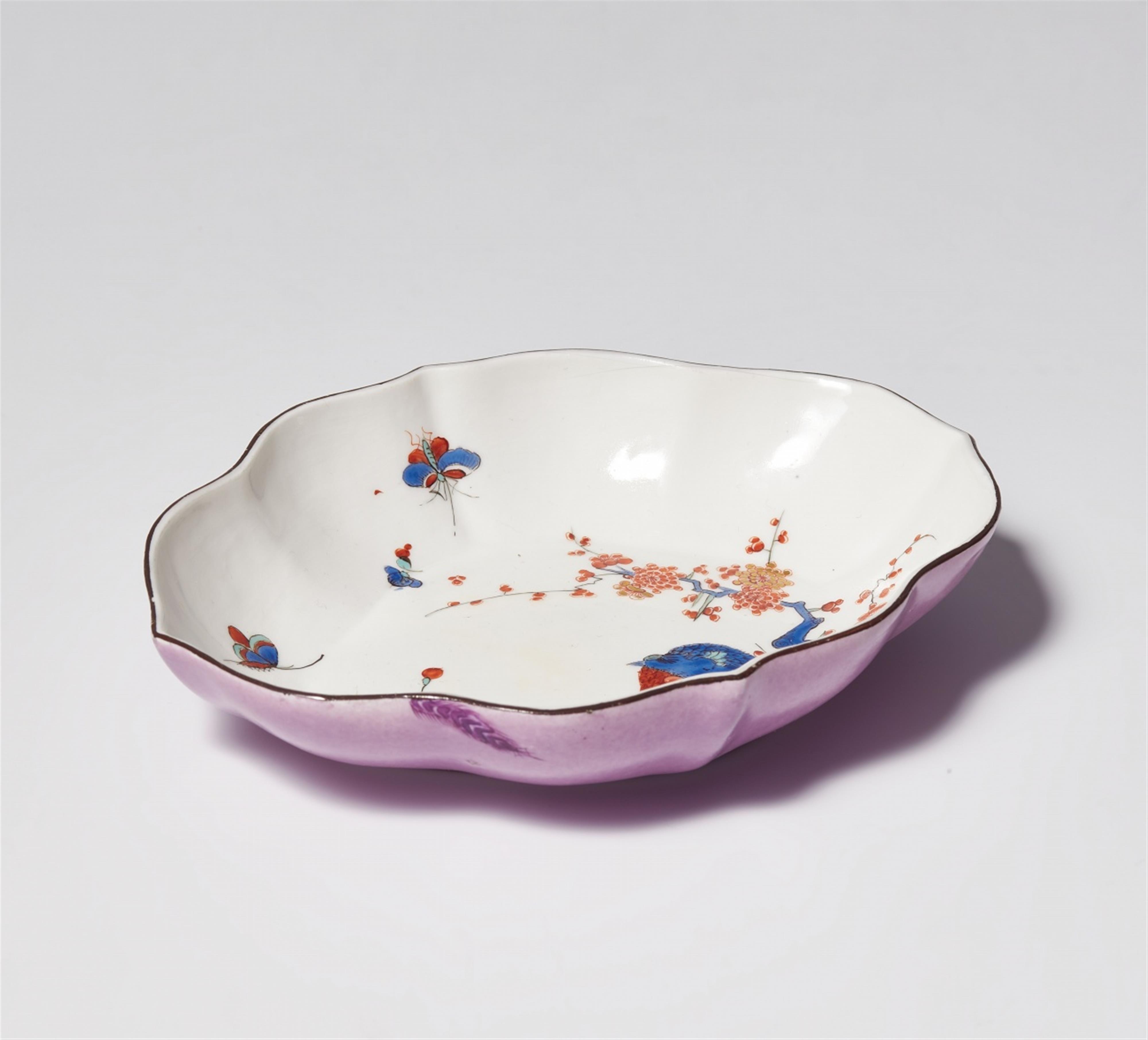 A Meissen porcelain dish with quail decor - image-1
