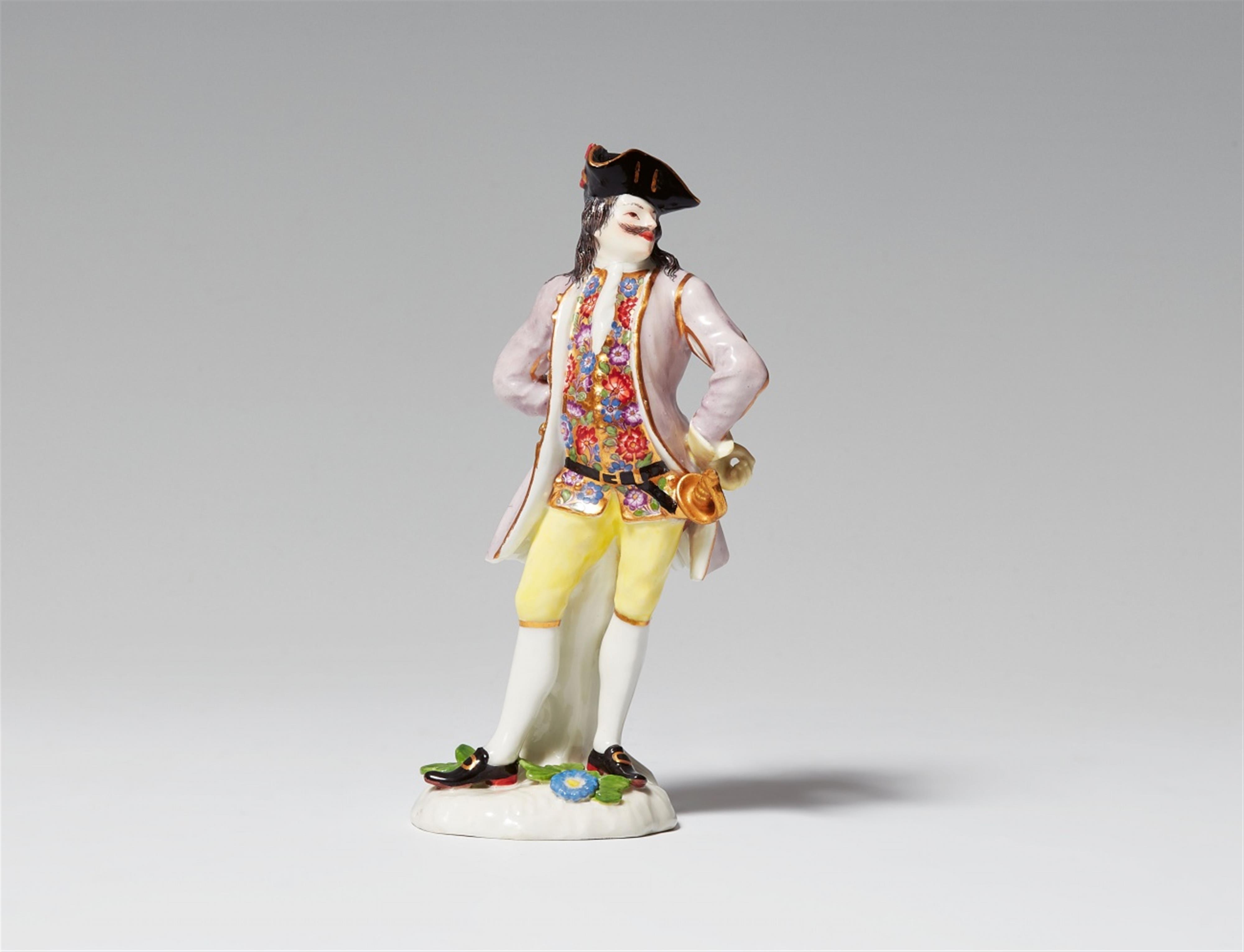 A Meissen porcelain figure of Capitano Spravento - image-1