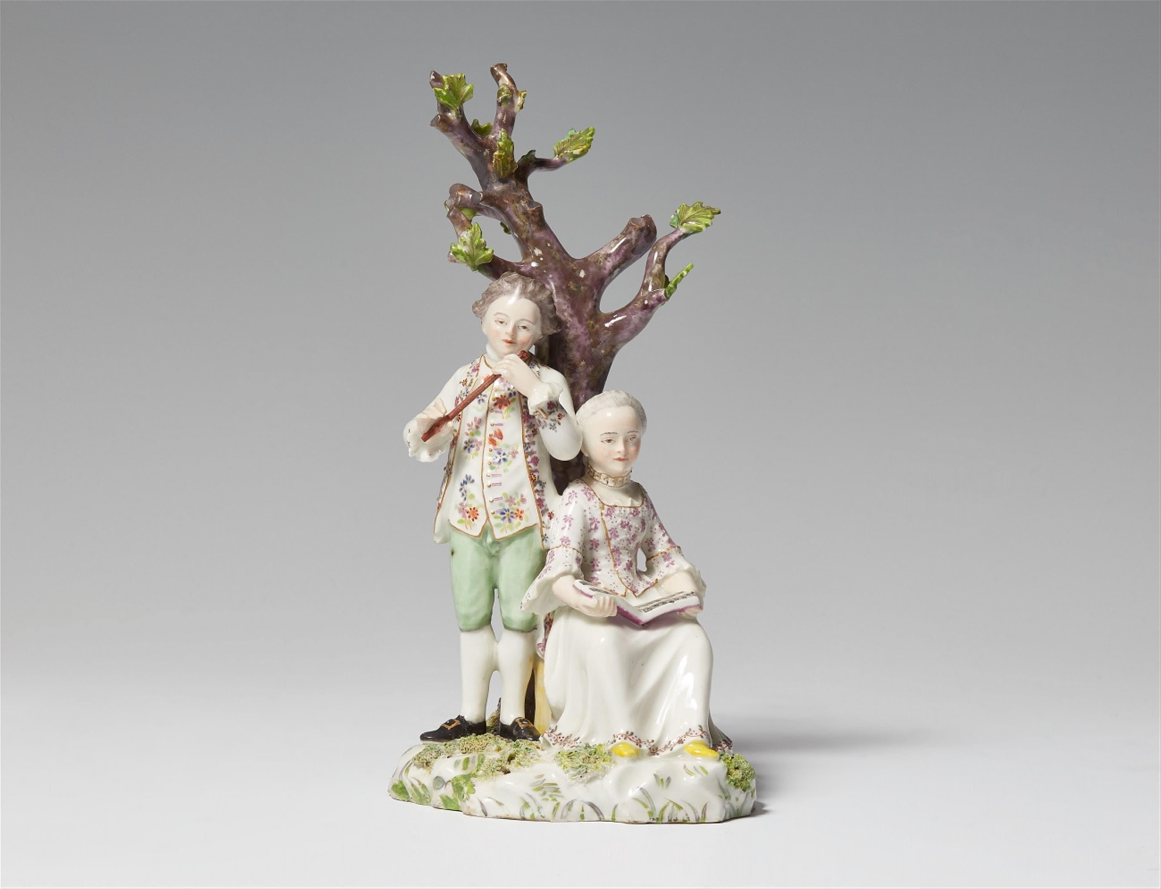 A rare Zurich porcelain courtship group - image-1
