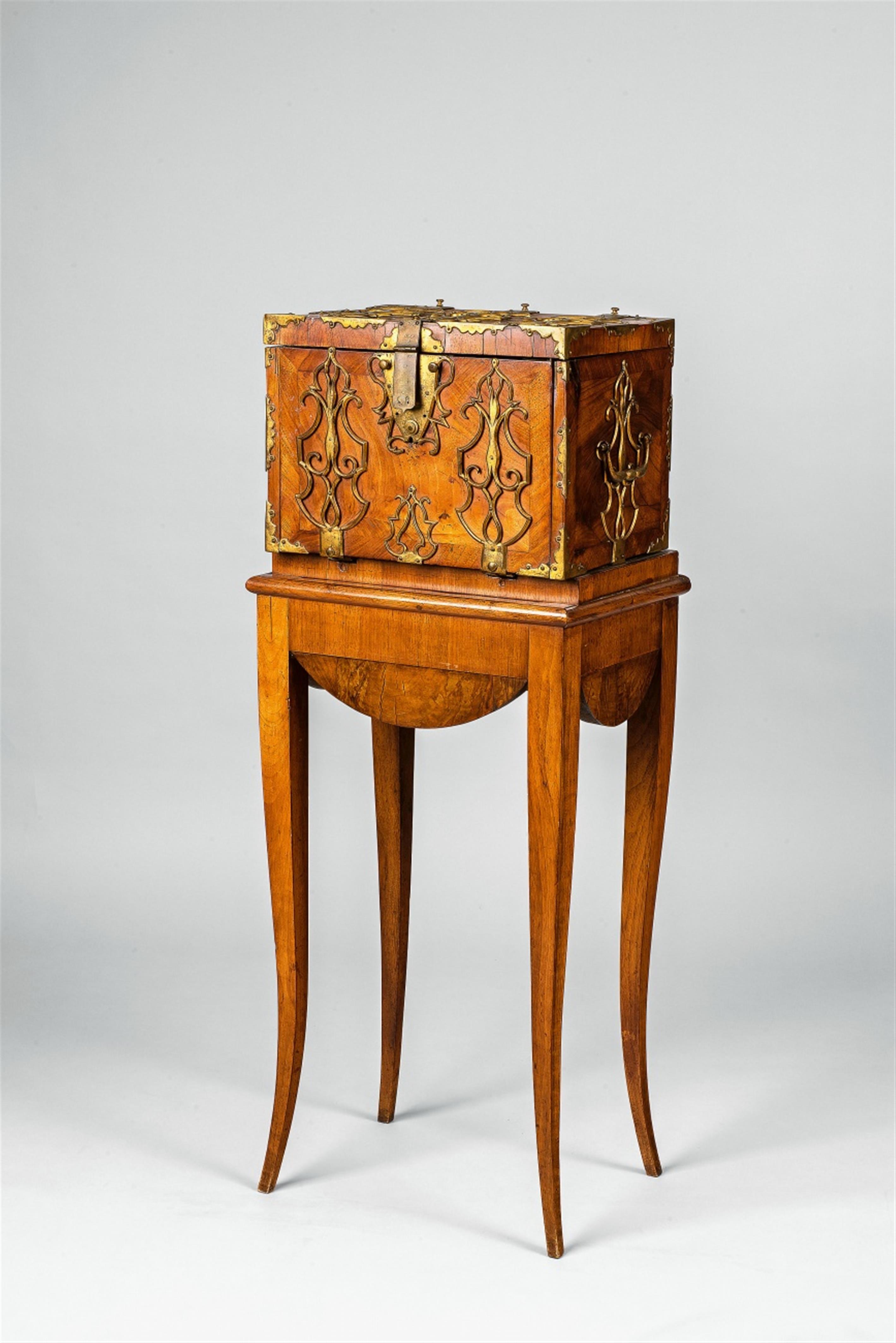A Louis XIV mahogany coffer - image-1