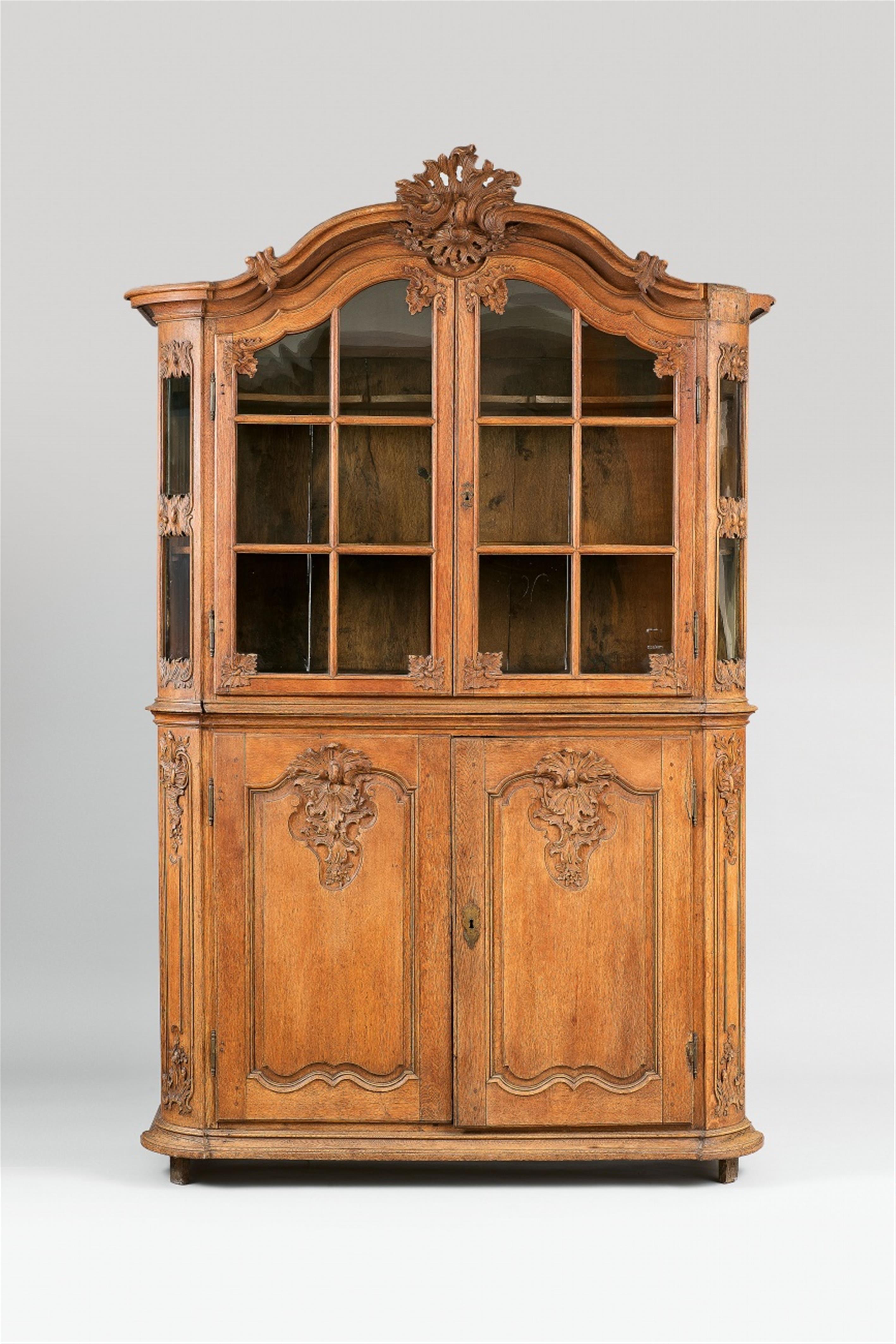 An Aachen oak glass cabinet - image-1