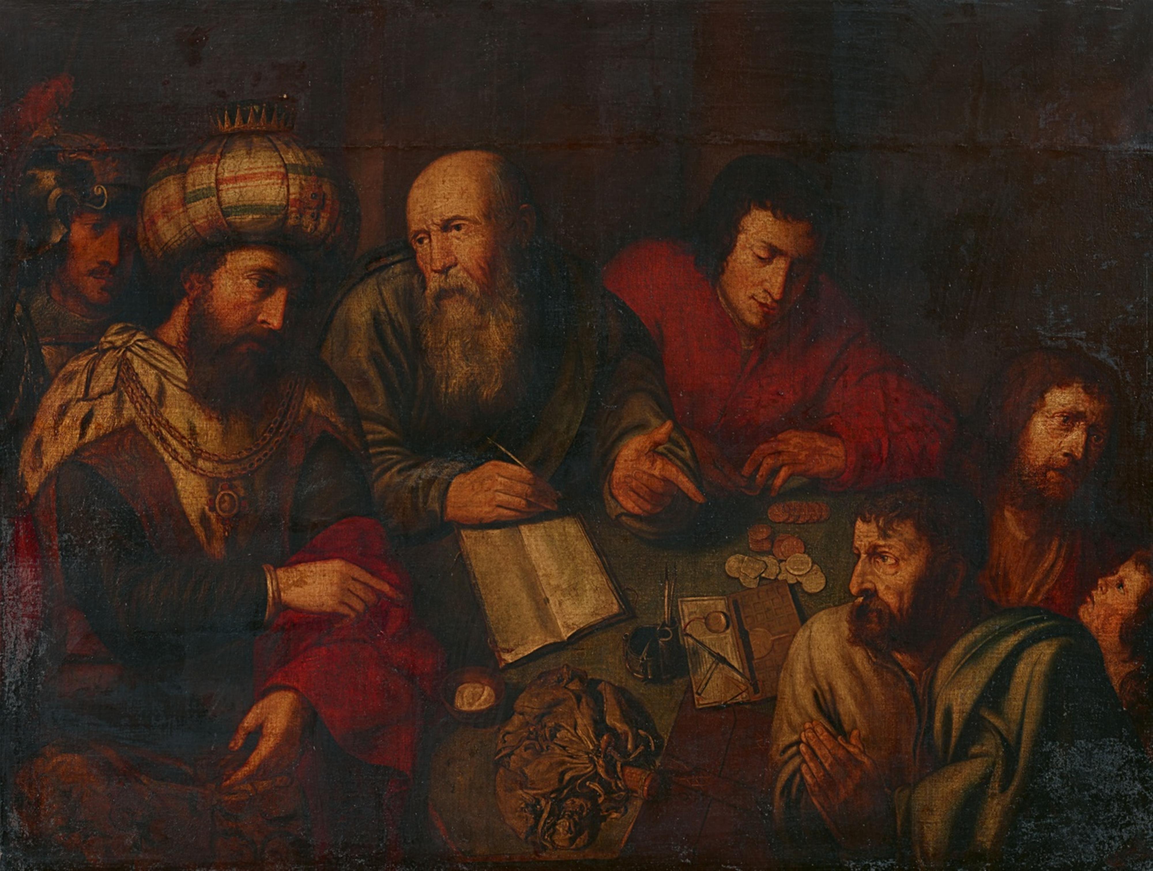 Jan Woutersz Stap, attributed to - The Tax Collector - image-1