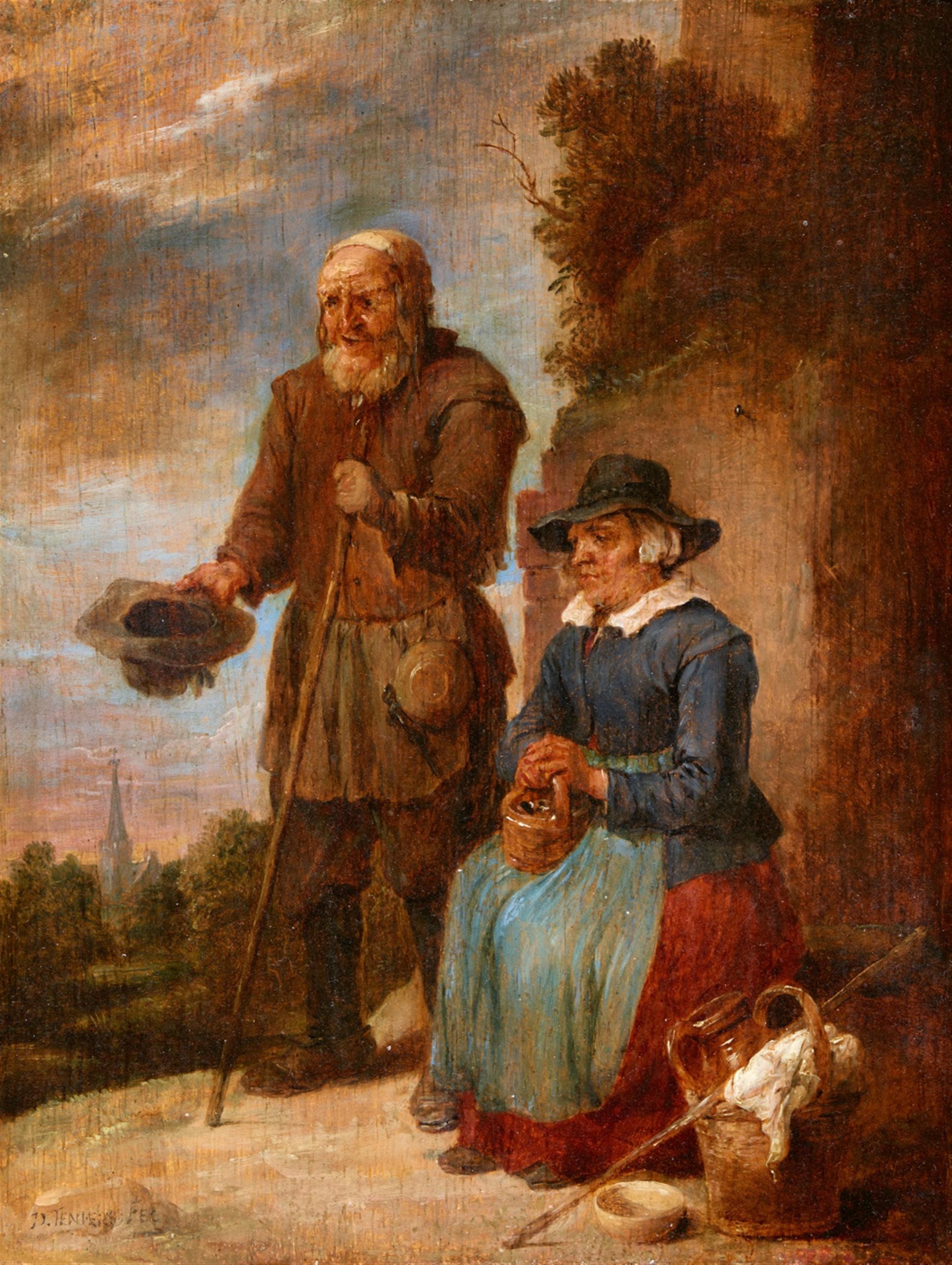David Teniers the Younger - A Beggar Couple - image-1