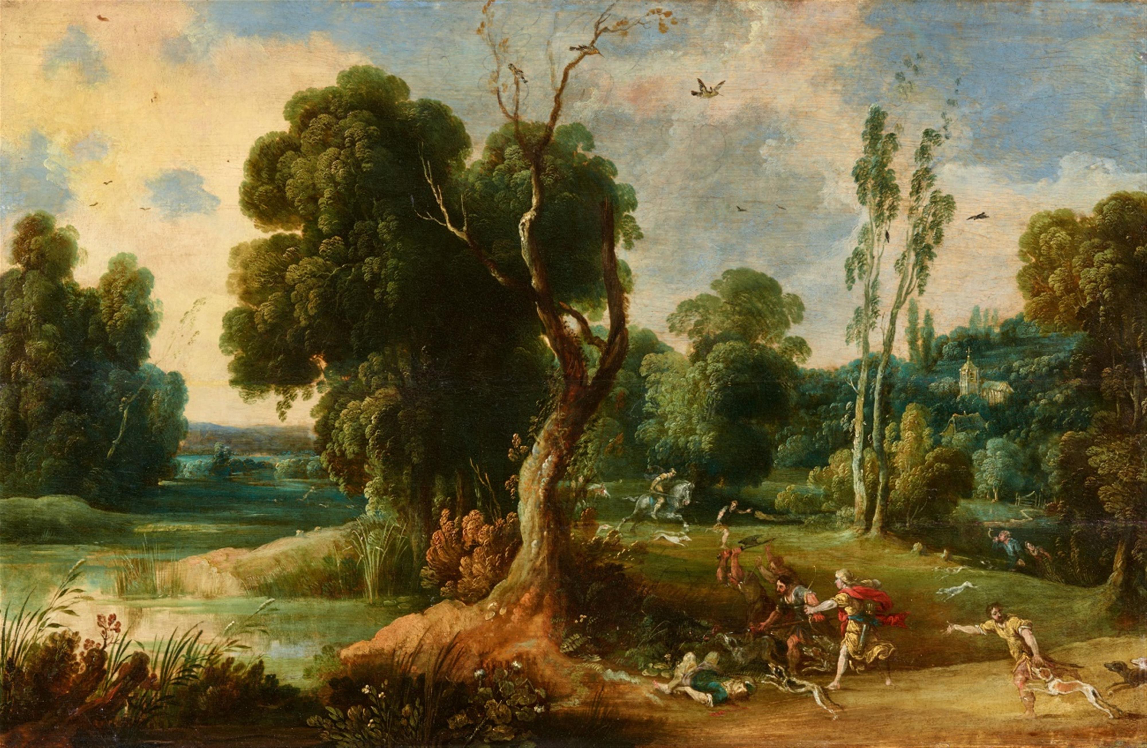 Jan Wildens - Landscape with Meleager and Atalanta - image-1