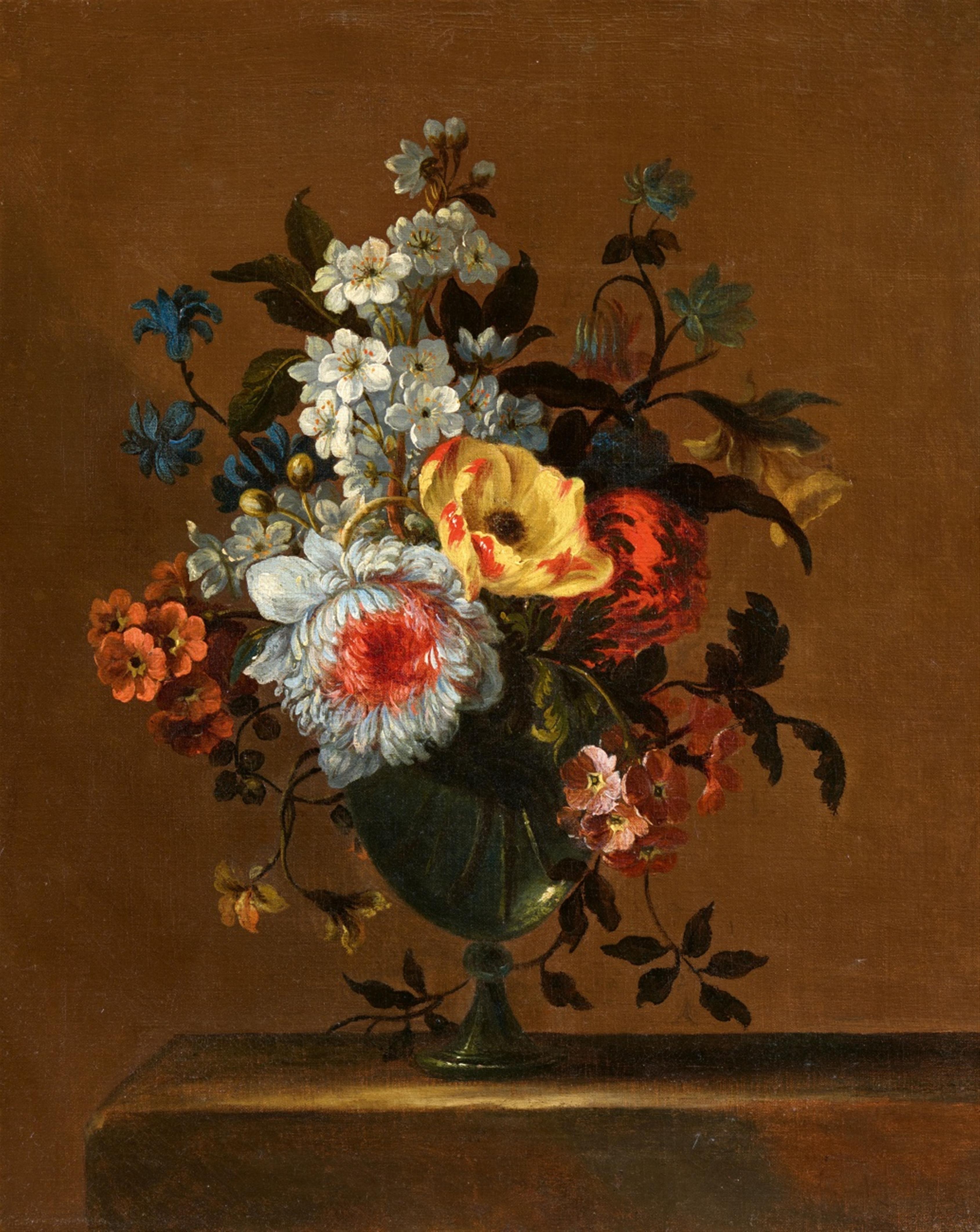Charles Gilles Dutillieu - Blumen in einer Glasvase - image-1