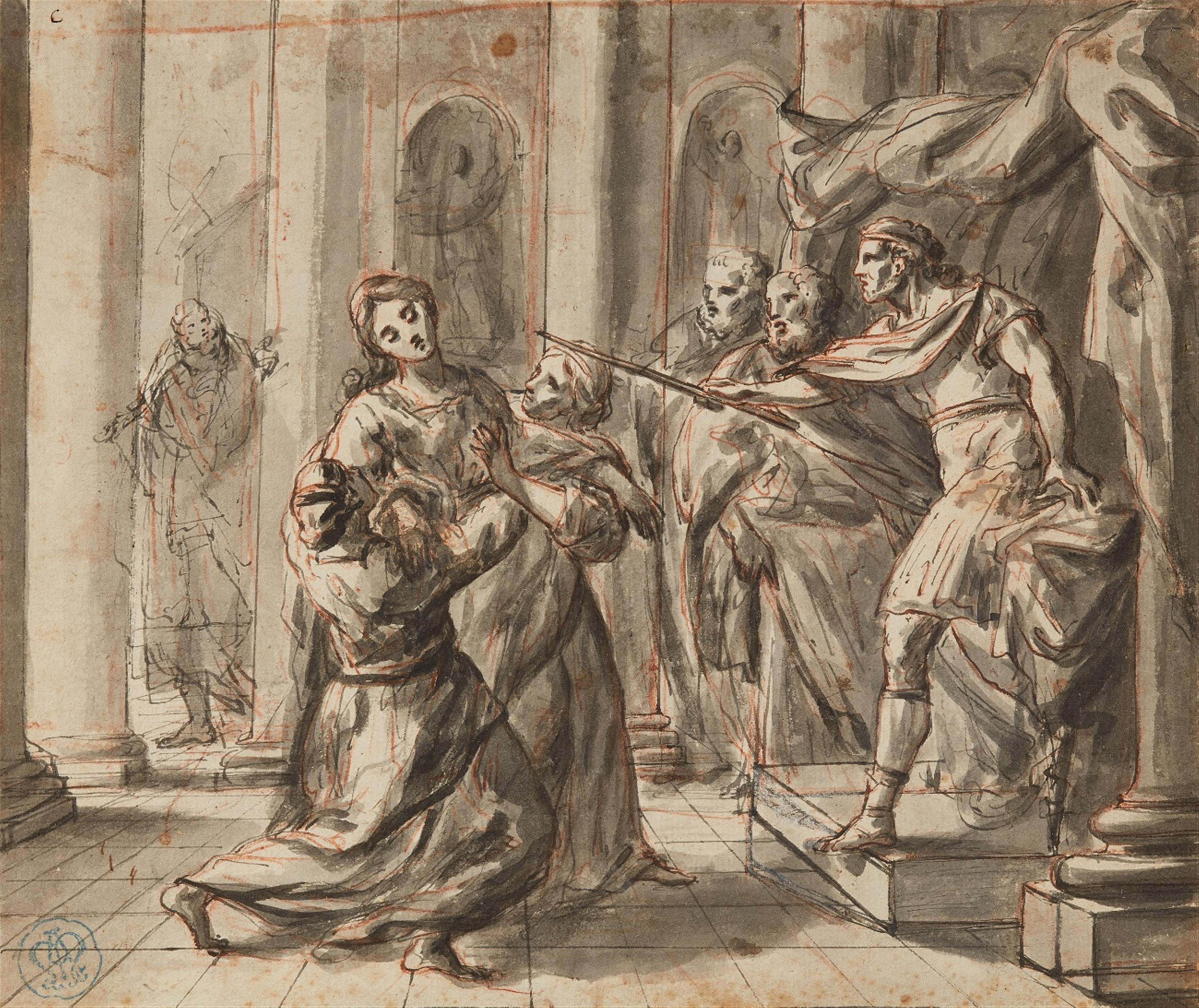 Französischer Meister des 17. Jahrhunderts - Esther vor Ahasverus - image-1