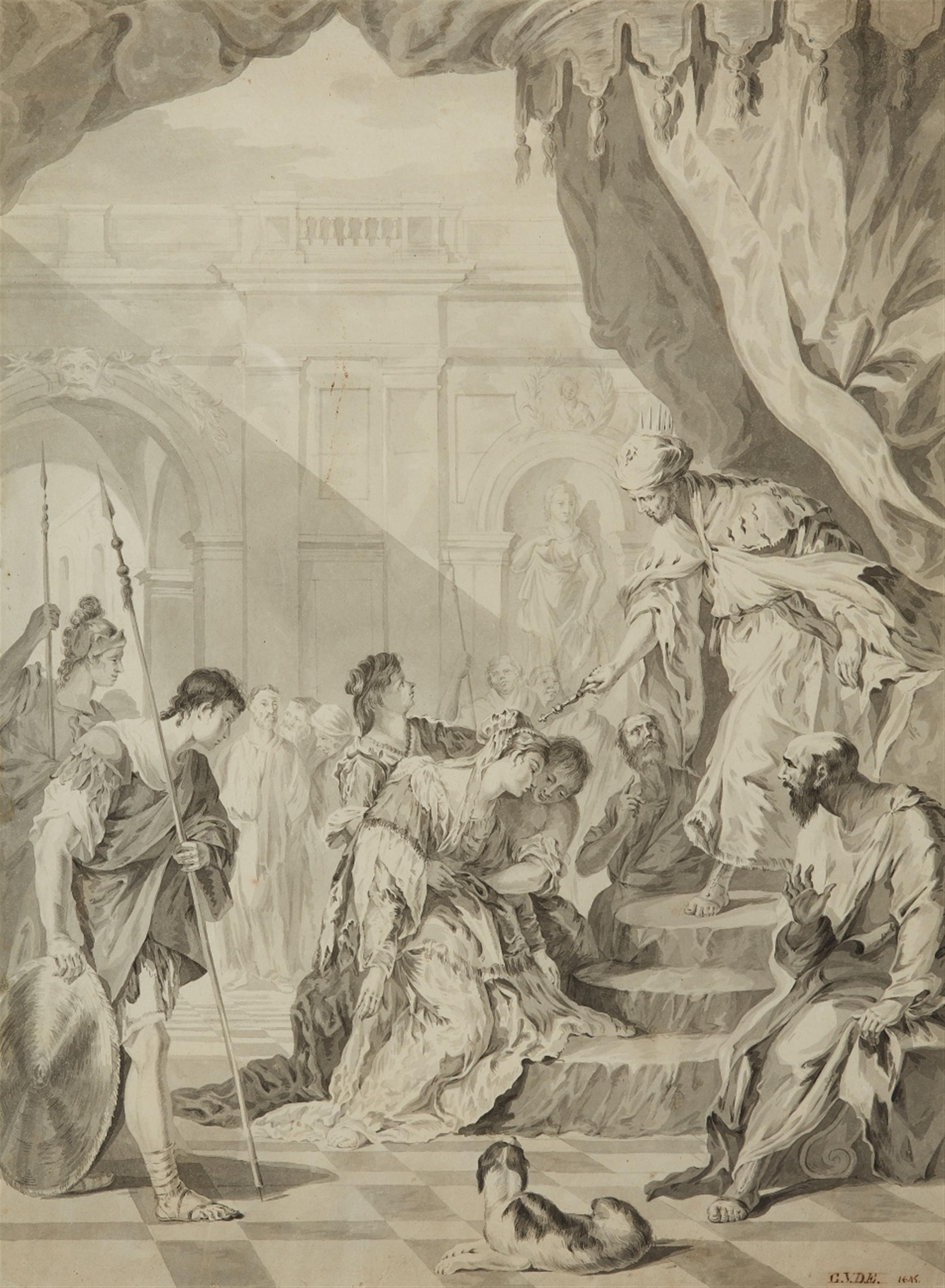 Italienischer Meister des 18. Jahrhunderts - Esther vor Ahasverus - image-1