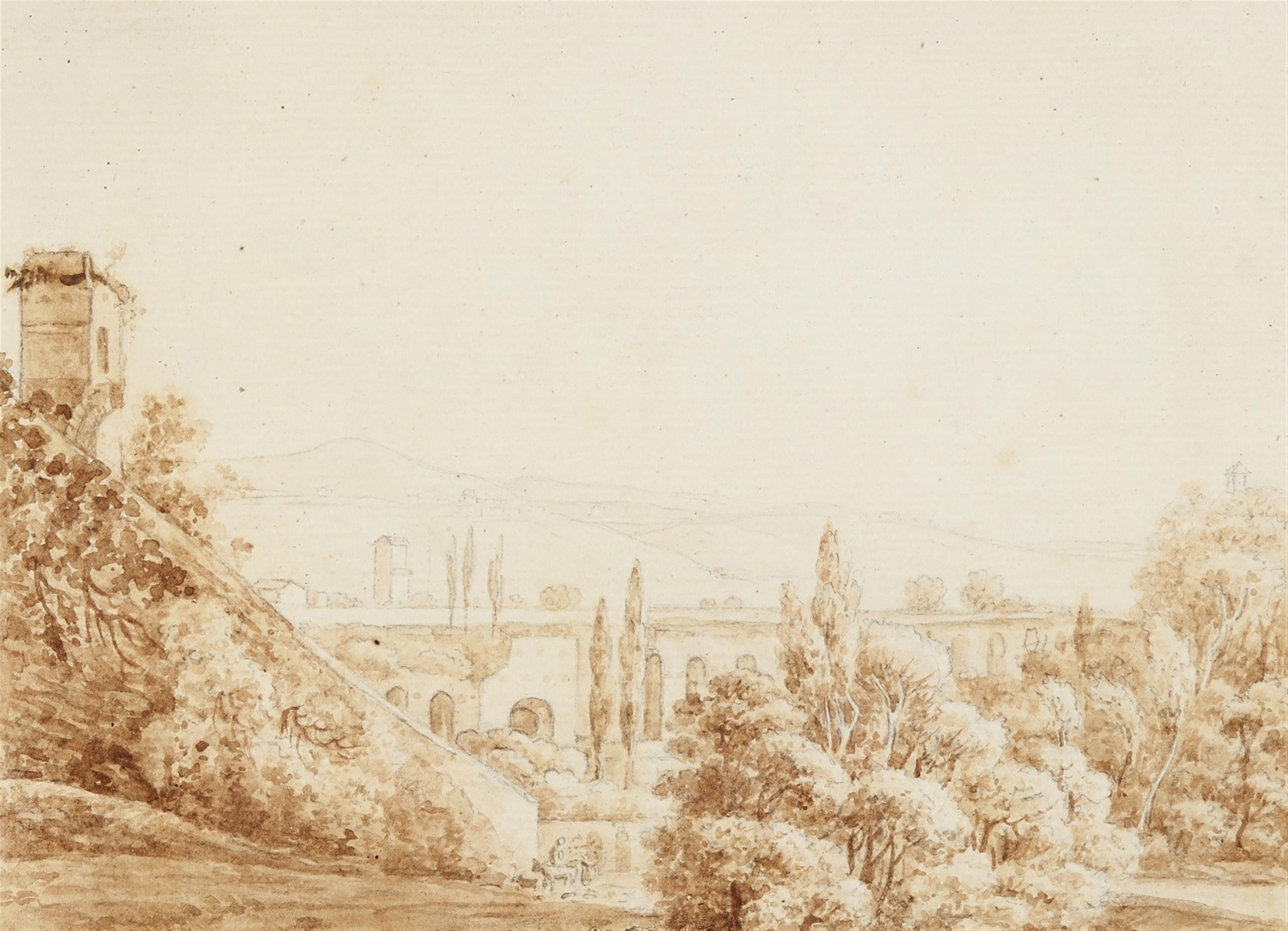 Peter Birmann - Südliche Landschaft mit Aquädukt - image-1