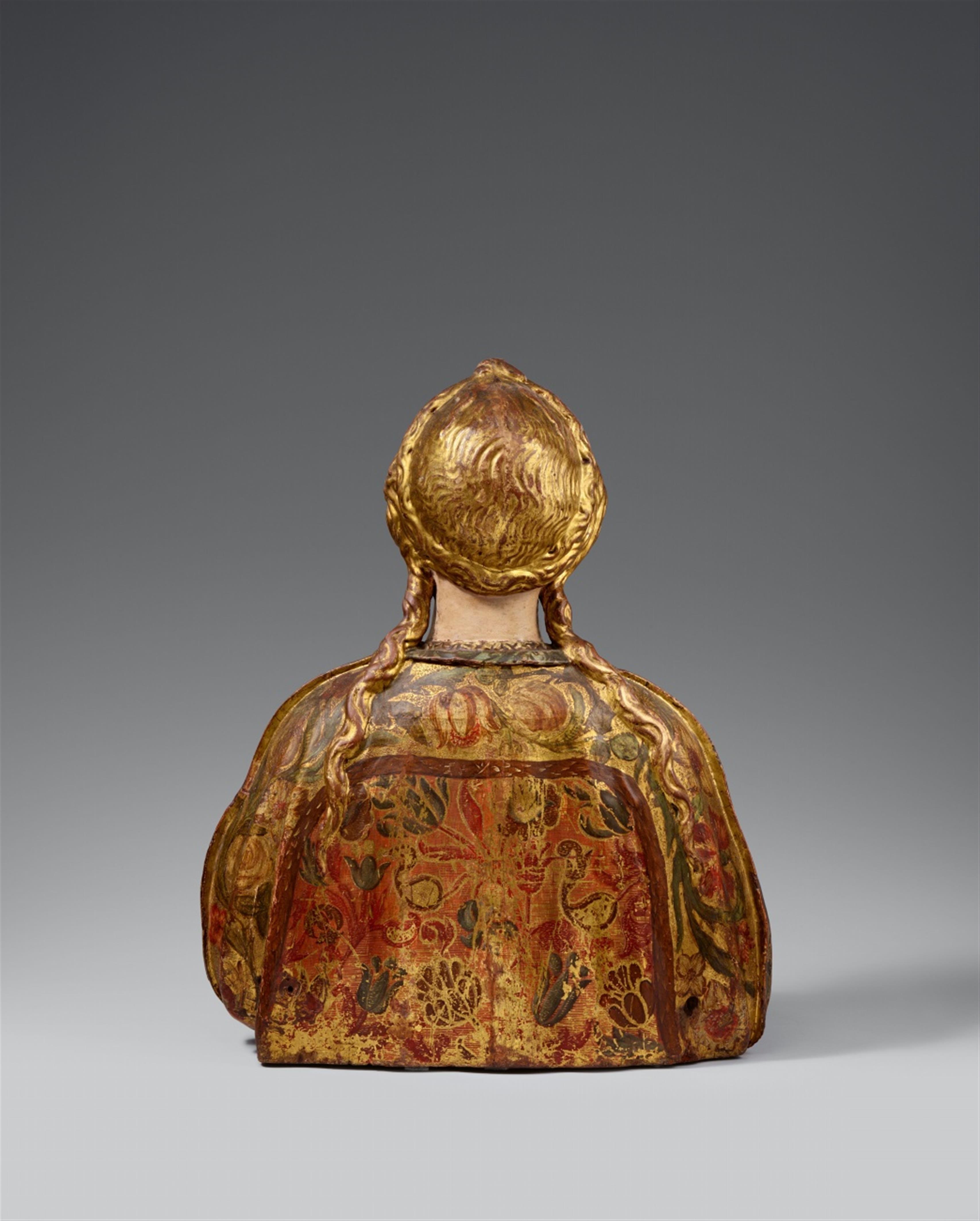 Probably Spain 2nd half 16th century - A reliquary bust of Saint Agnes, presumably Spanish, 2nd half 16th century - image-2